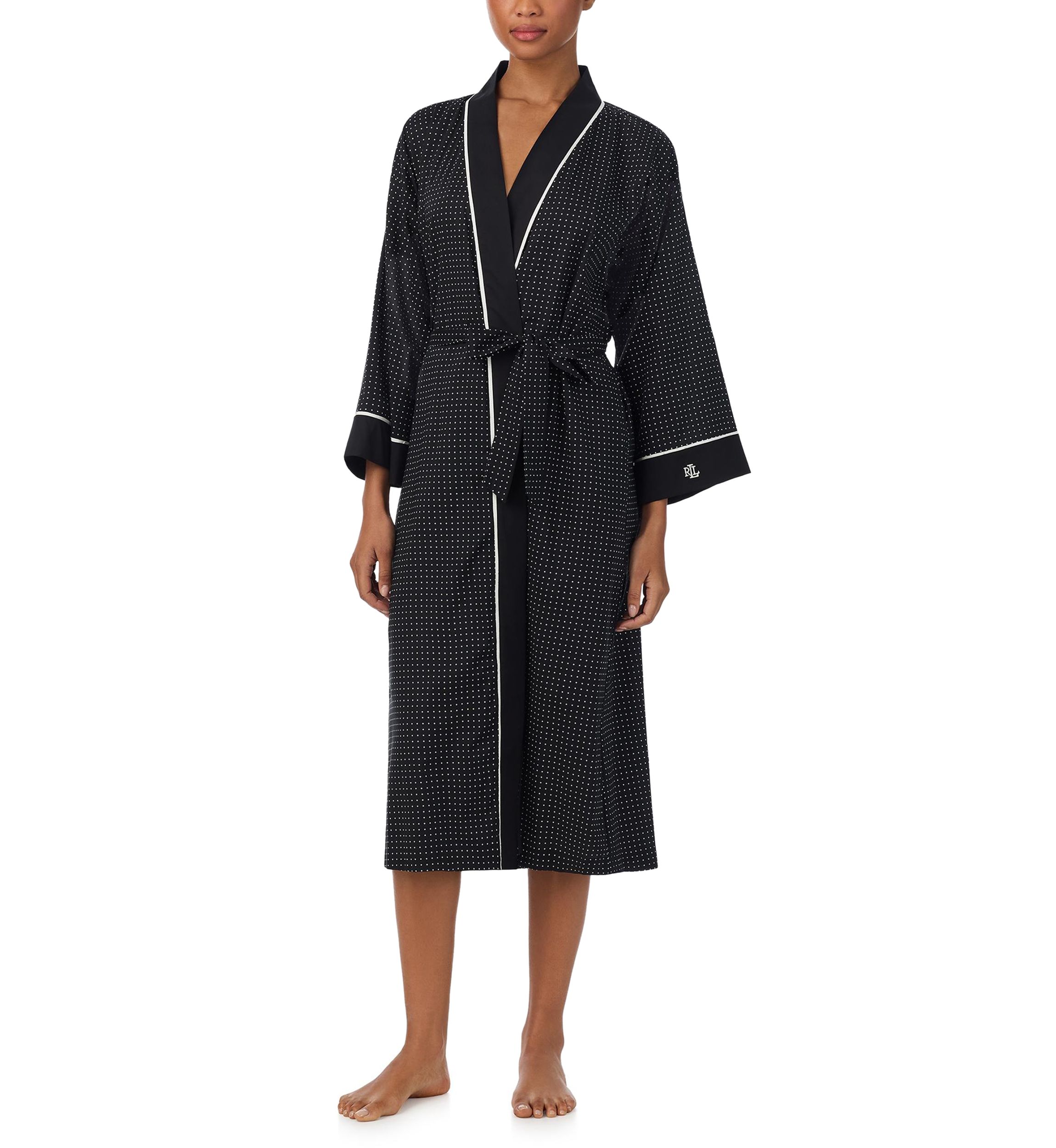  Long Sleeve Long Kimono Robe