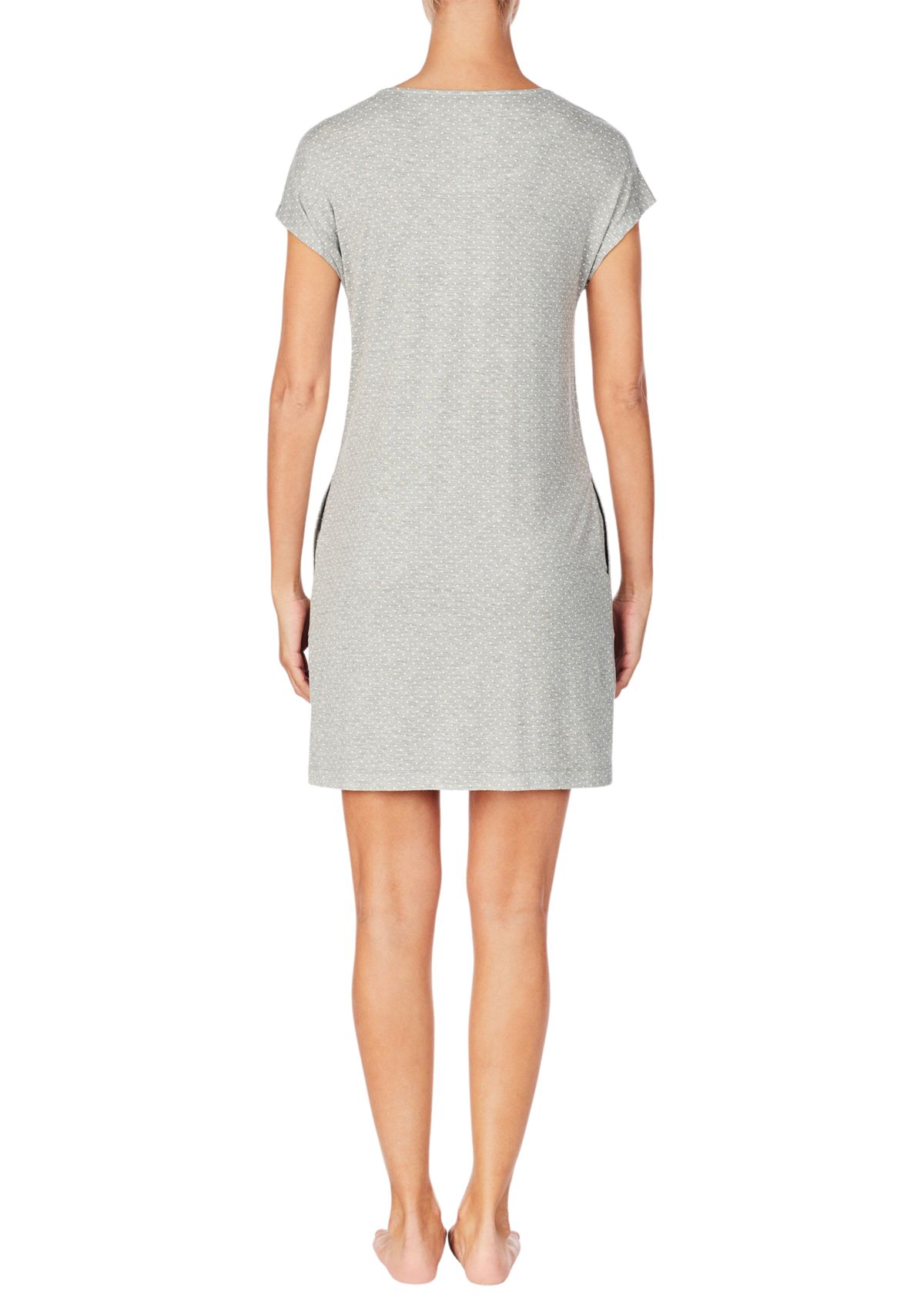 Short Sleeve Short Dot Nightgown