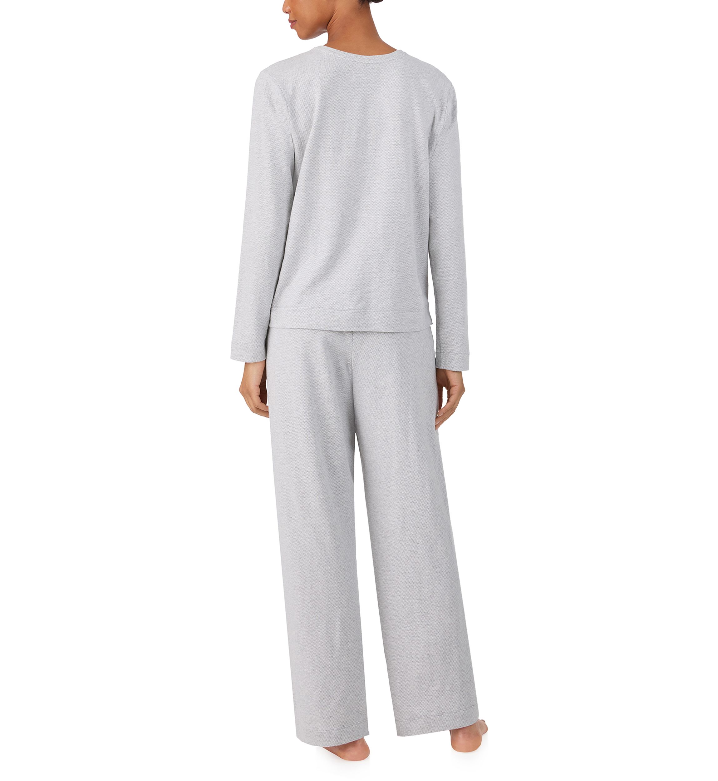  Long Sleeve Crew Neck Long Pant Pajama Set
