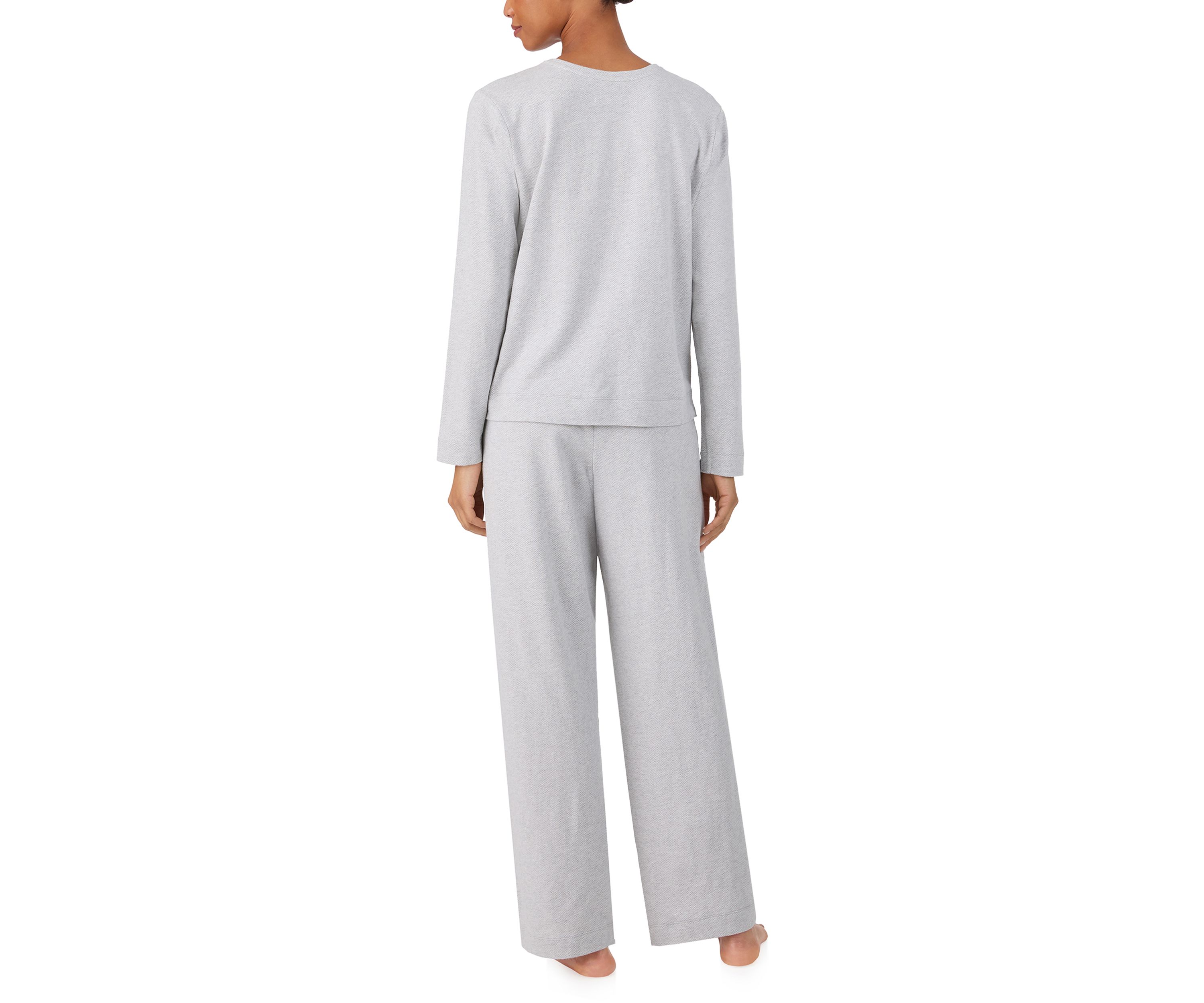 Long Sleeve Crew Neck Long Pant Pajama Set