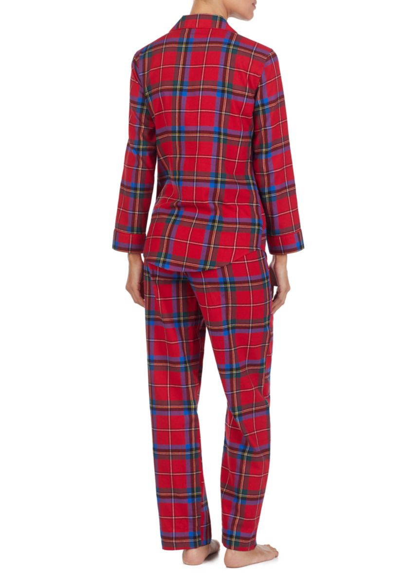2-Piece Long Sleeve Brushed Twill Pajama Set