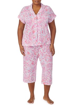plus size sleep capris