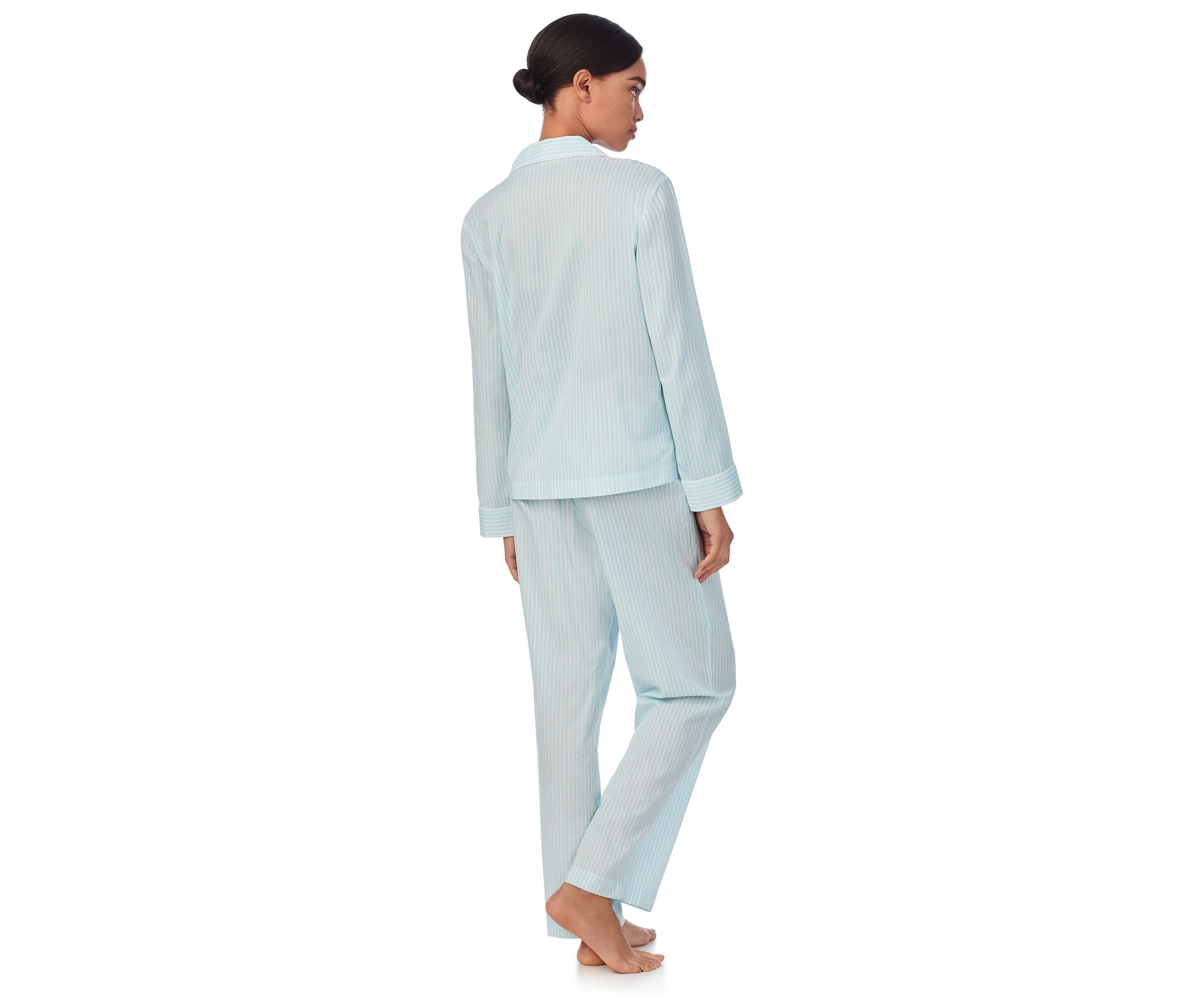Long Sleeve Notch Collar Long Pant Pajama Set