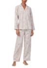 Long Sleeve Notch Collar Long Pant Pajama Set