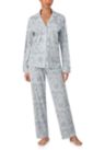 Long Sleeve Notch Collar Long Pant Pajama Set