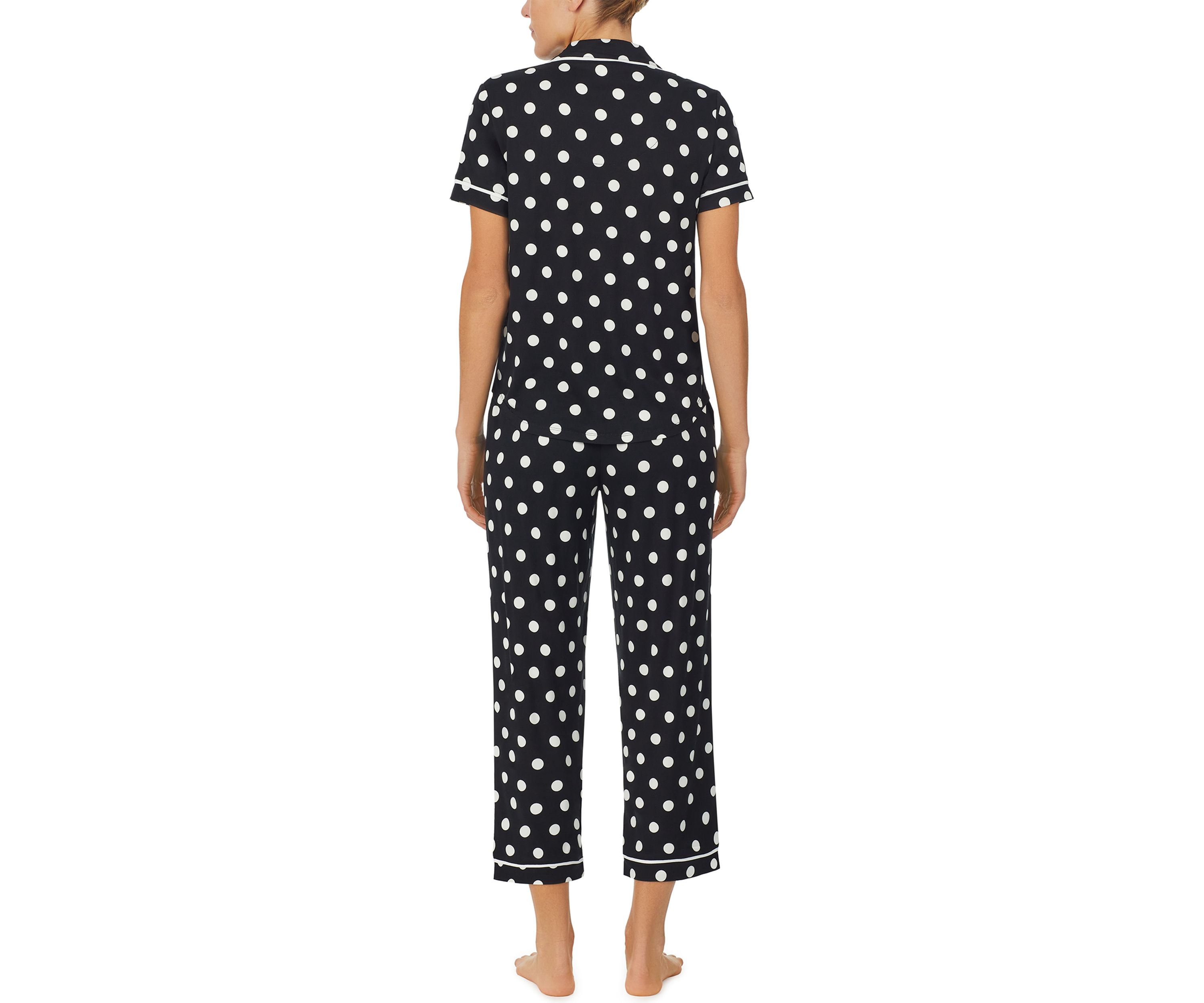 Womens Evergreen Cropped Pajama Set