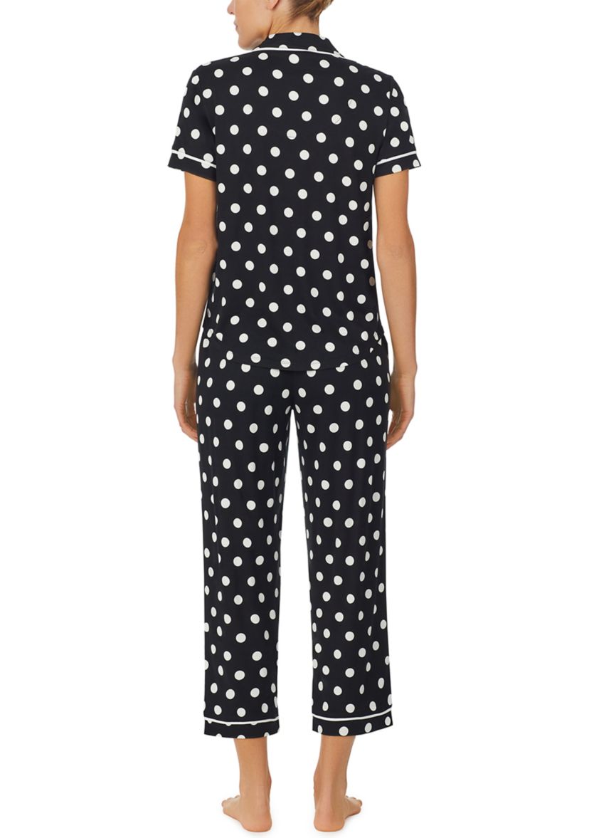 Womens Evergreen Cropped Pajama Set