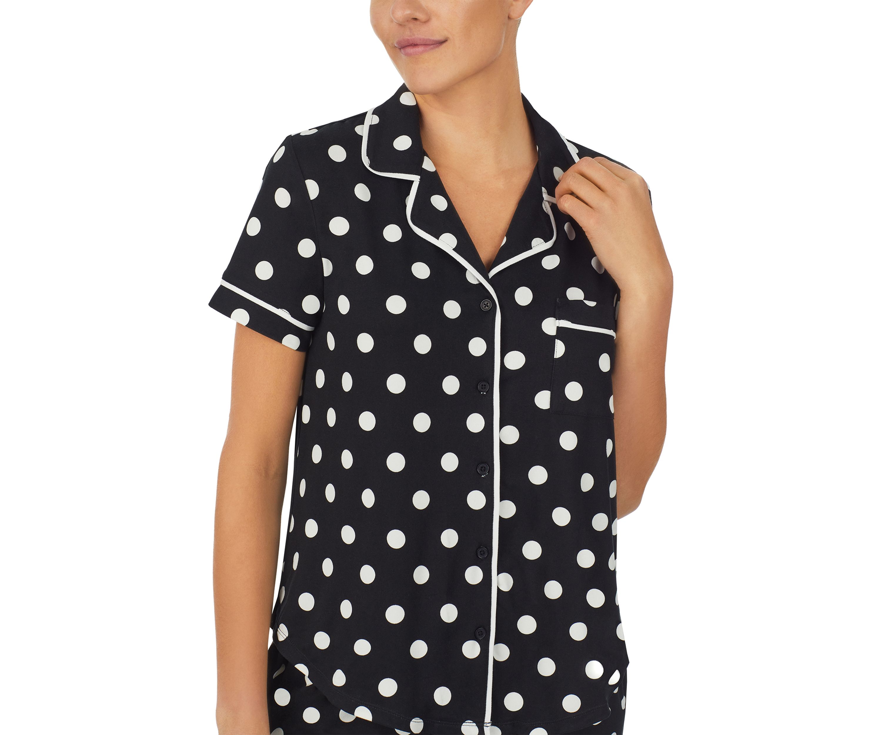Womens Evergreen Cropped Pajama Set