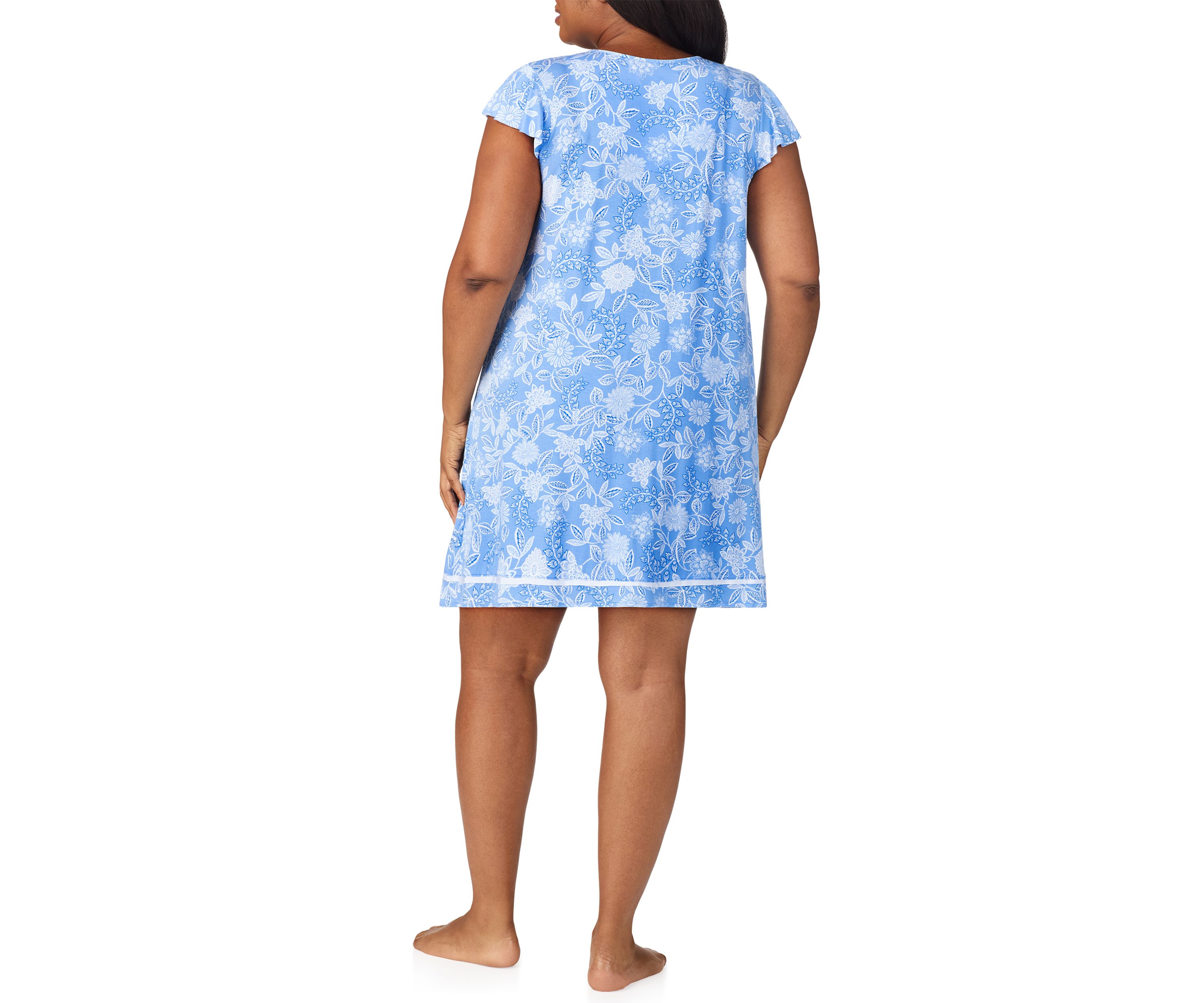 Plus Size Short Sleeve Chemise 