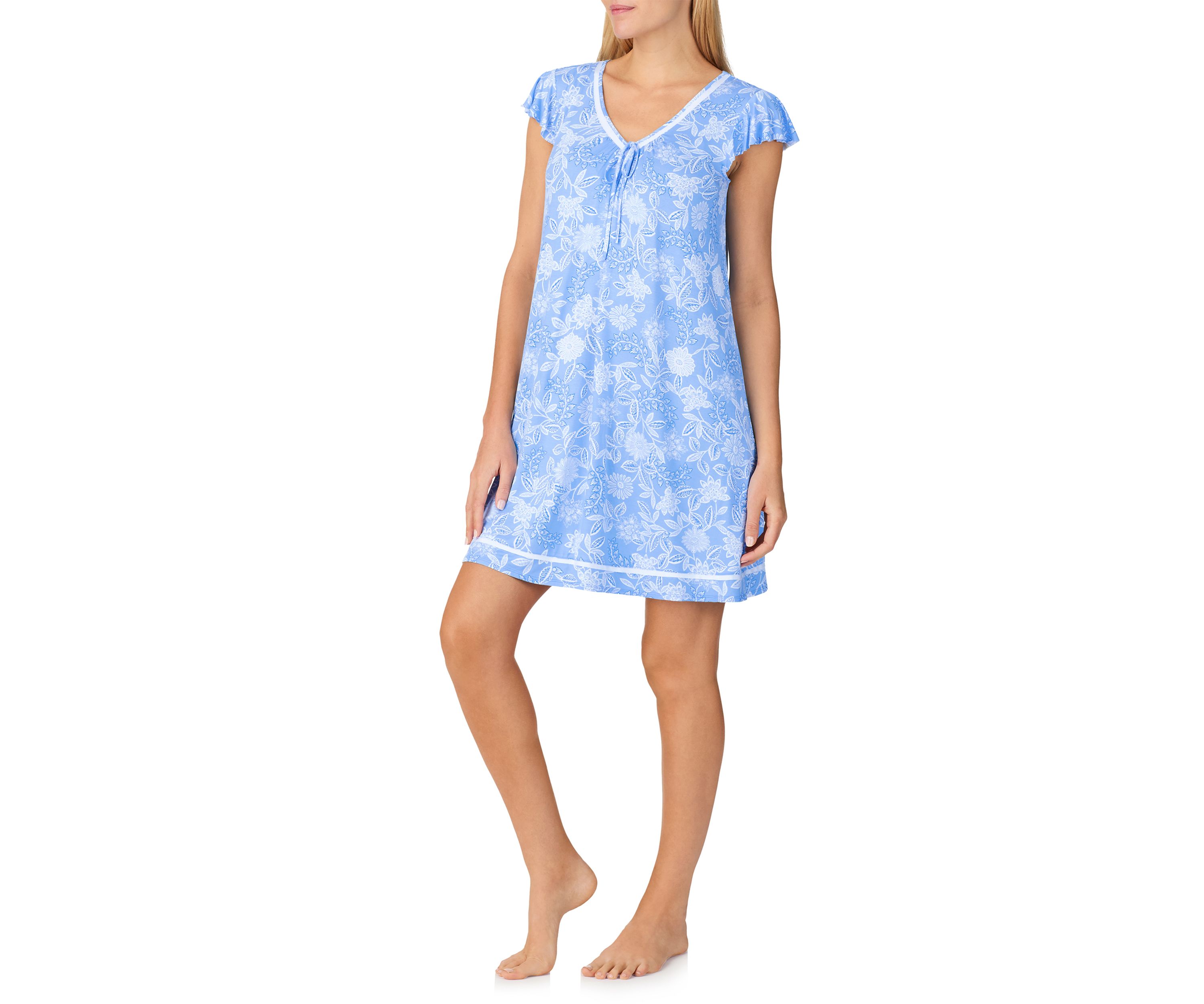 Short Sleeve Printed Chemise