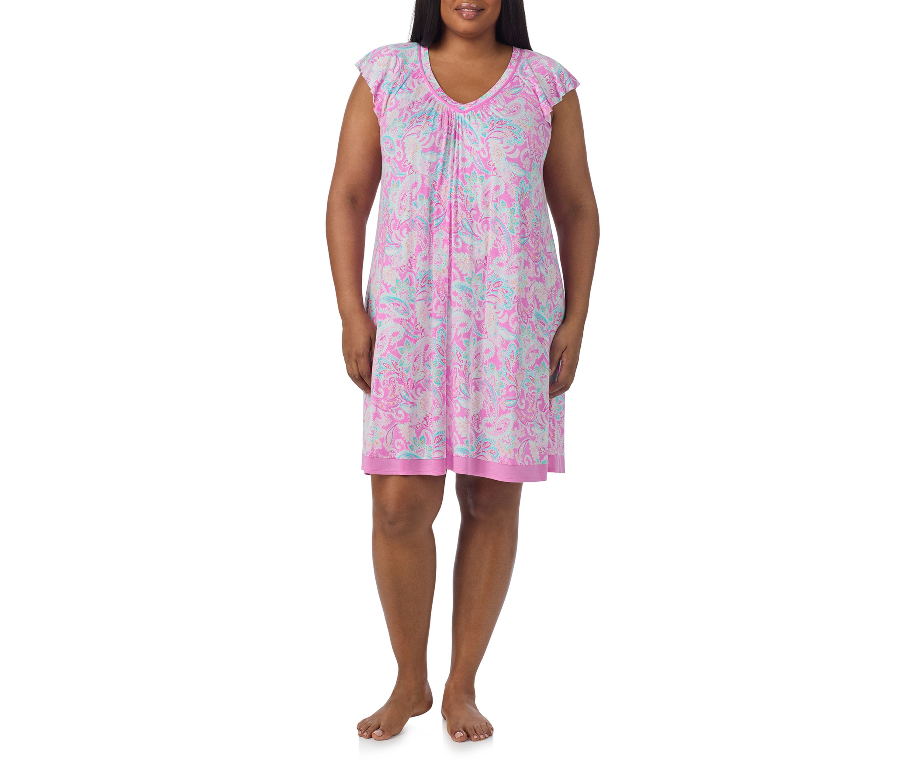 Short Sleeve Printed Chemise