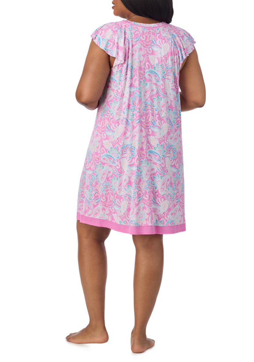 Short Sleeve Printed Chemise