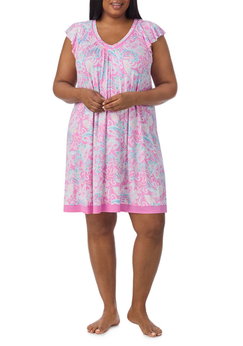Short Sleeve Printed Chemise