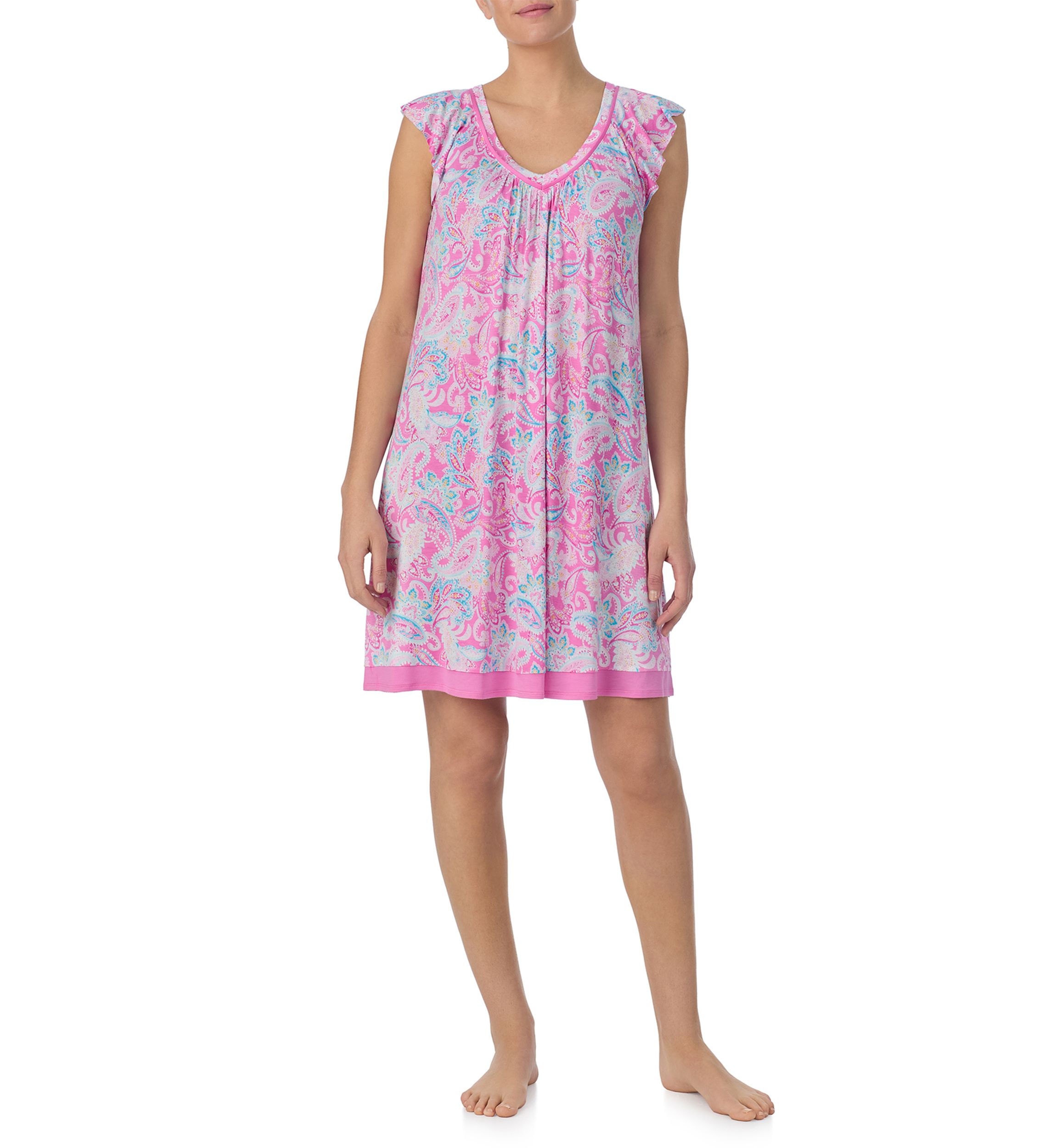 Short Sleeve Printed Chemise
