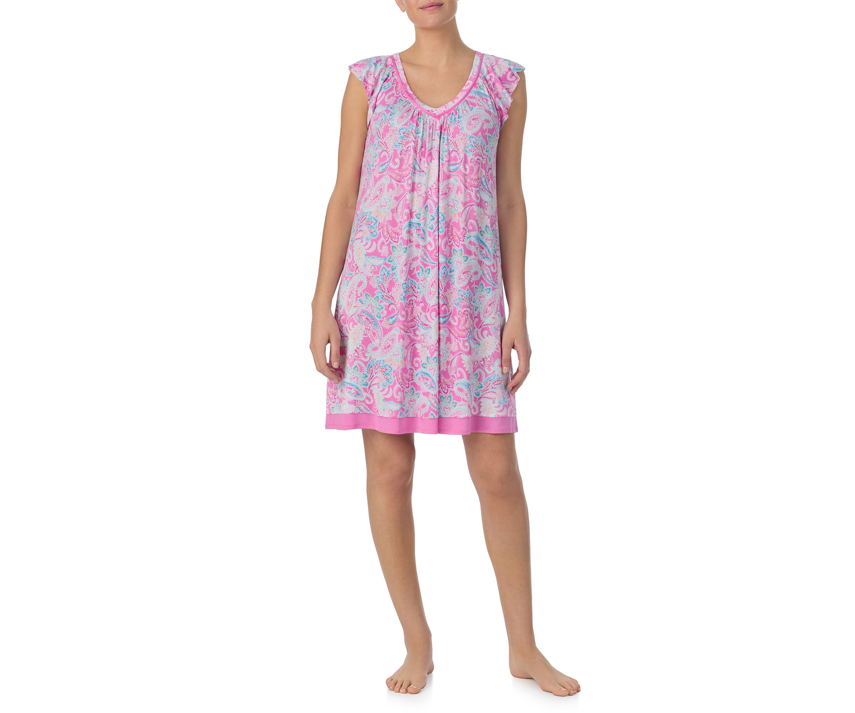 Short Sleeve Printed Chemise