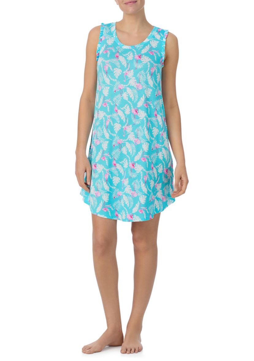 Sleeveless Printed Chemise