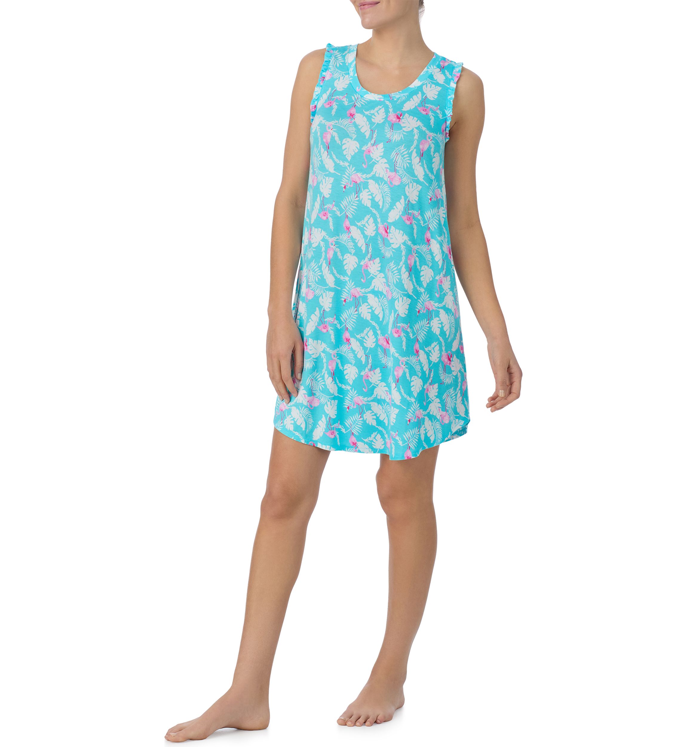 Sleeveless Printed Chemise