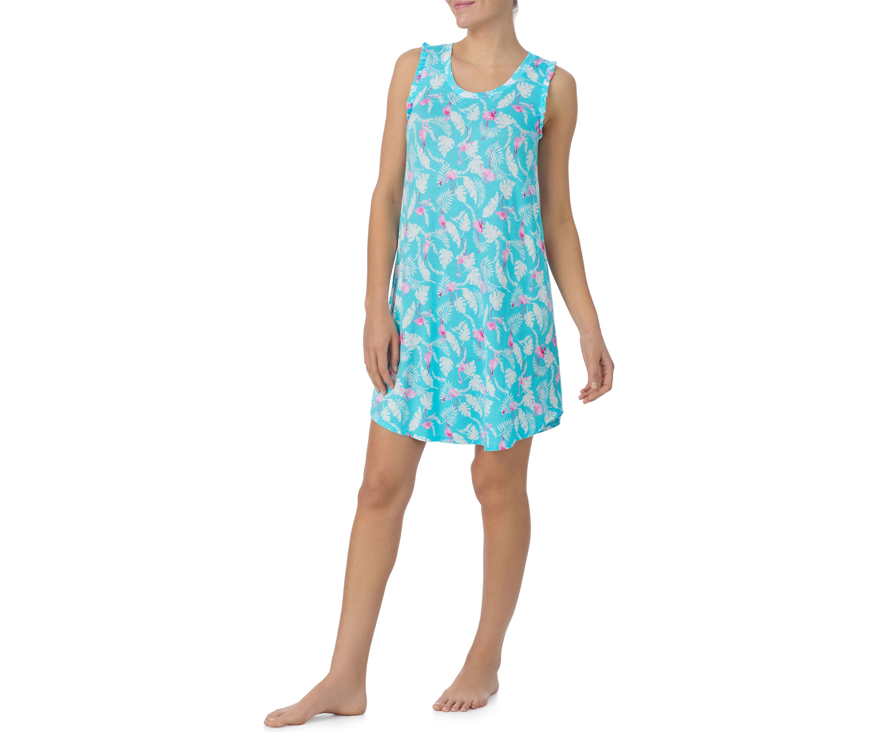 Sleeveless Printed Chemise