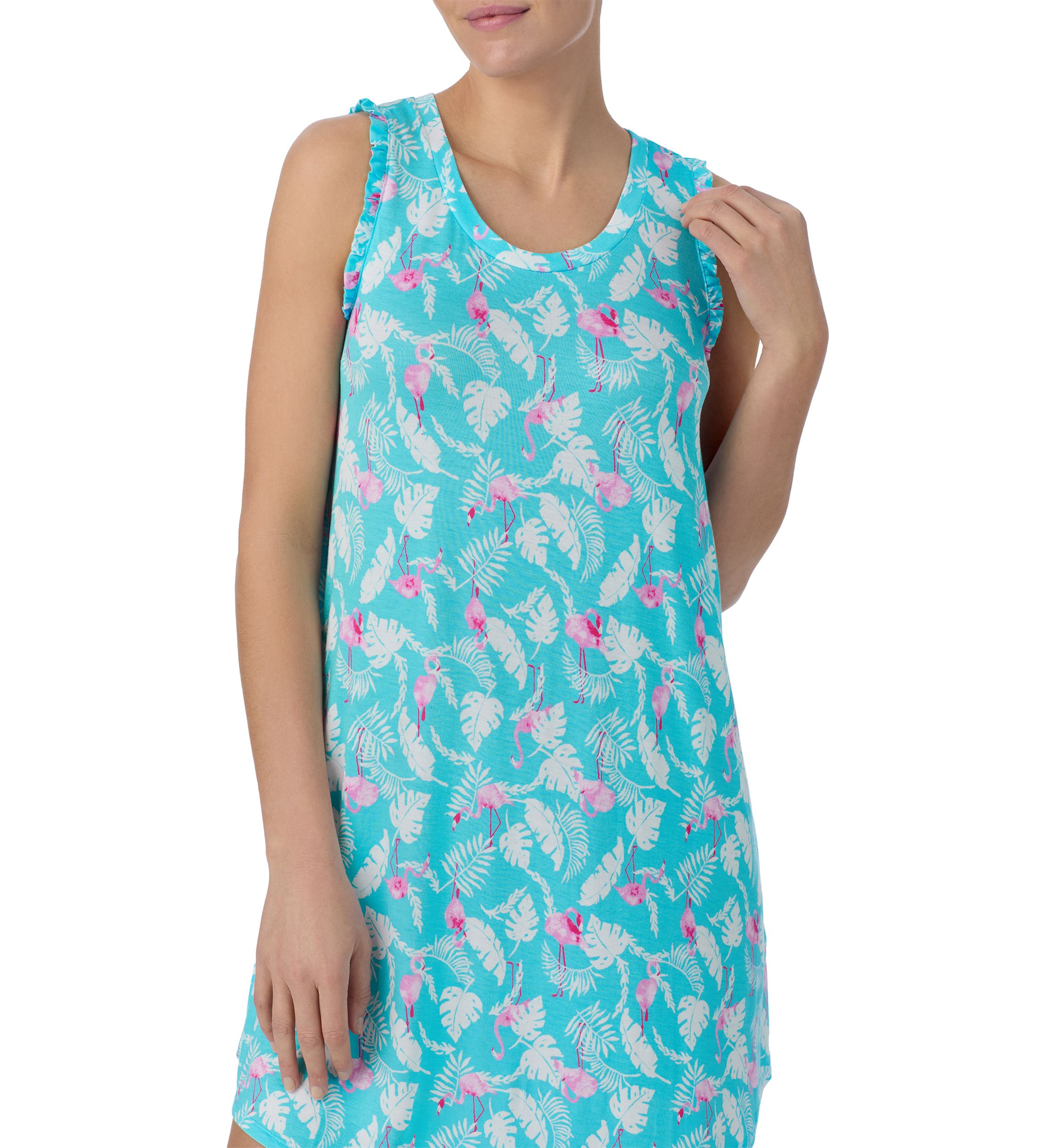 Sleeveless Printed Chemise