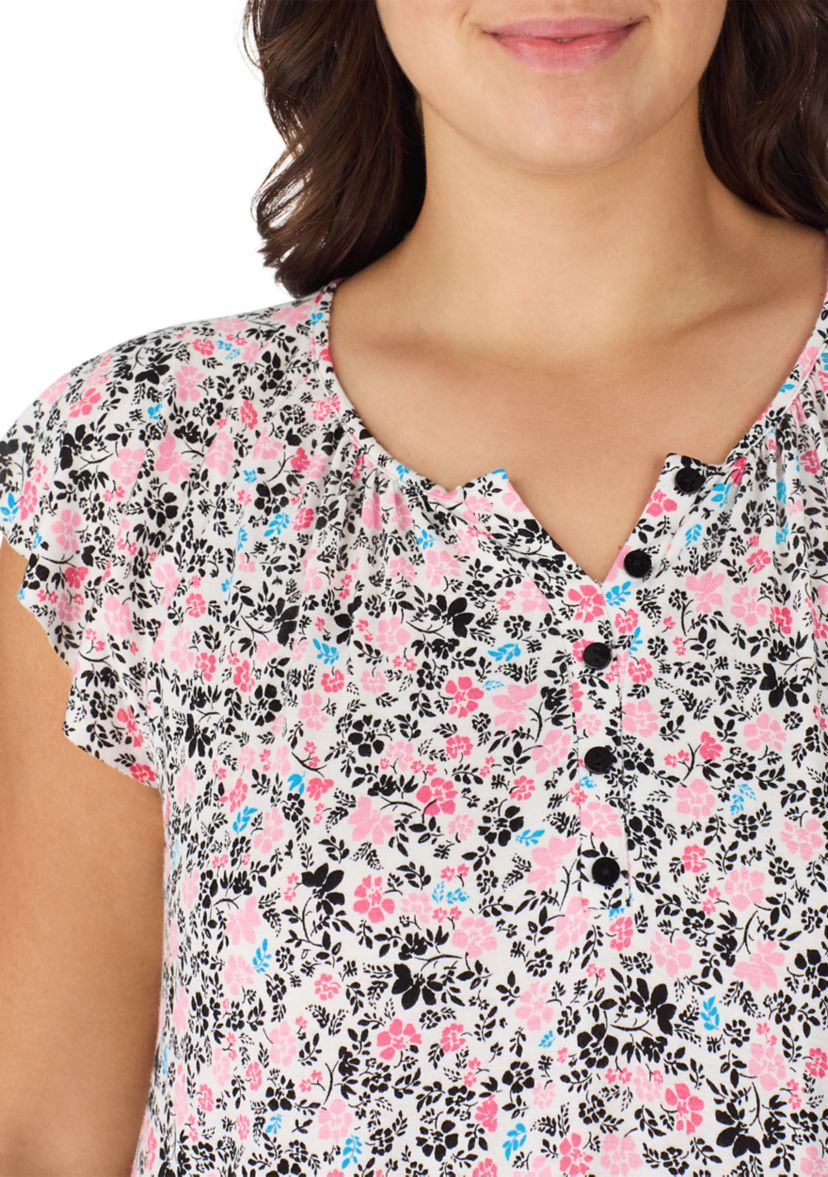 Plus Size Printed Chemise