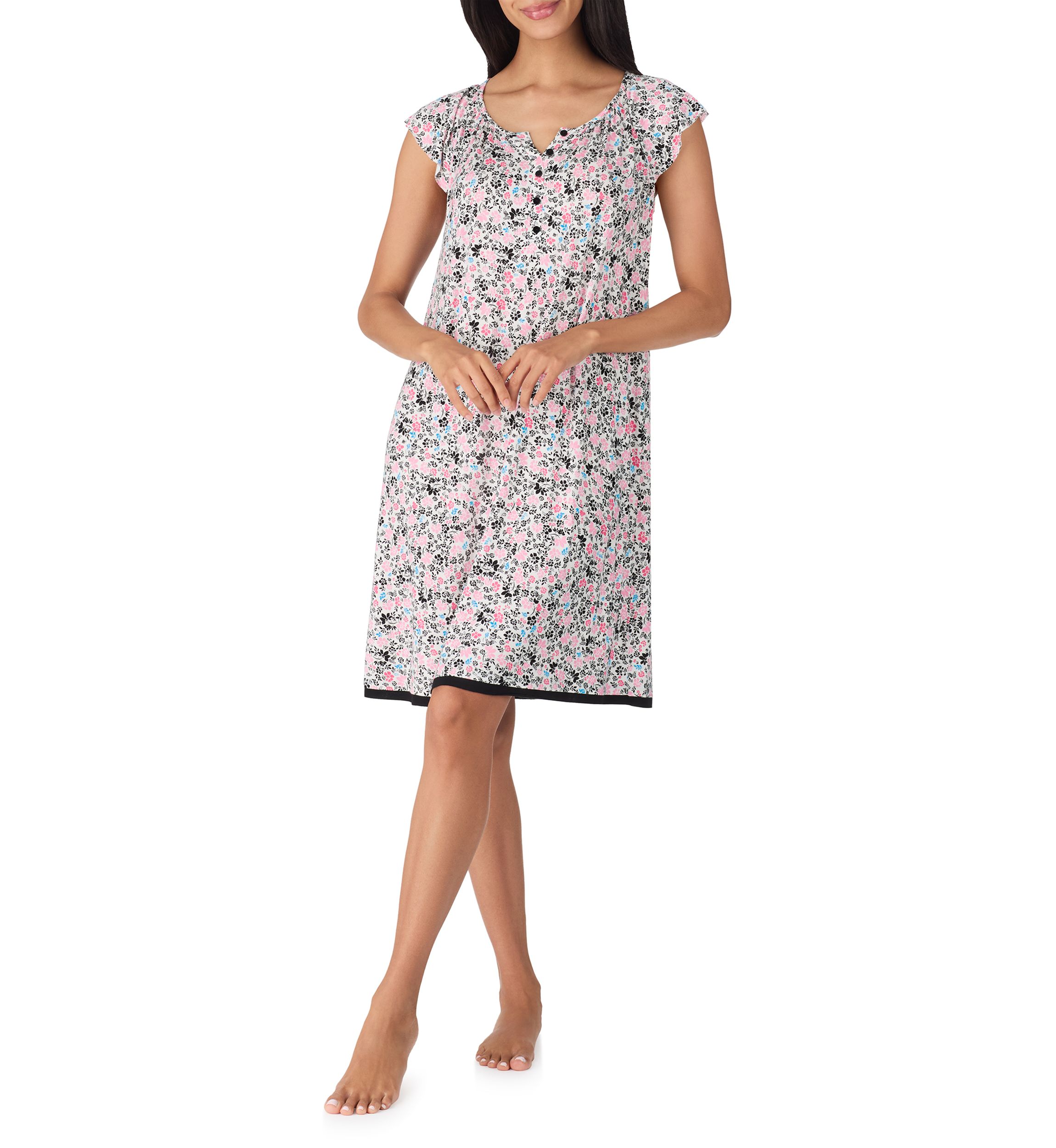Short Sleeve Printed Chemise