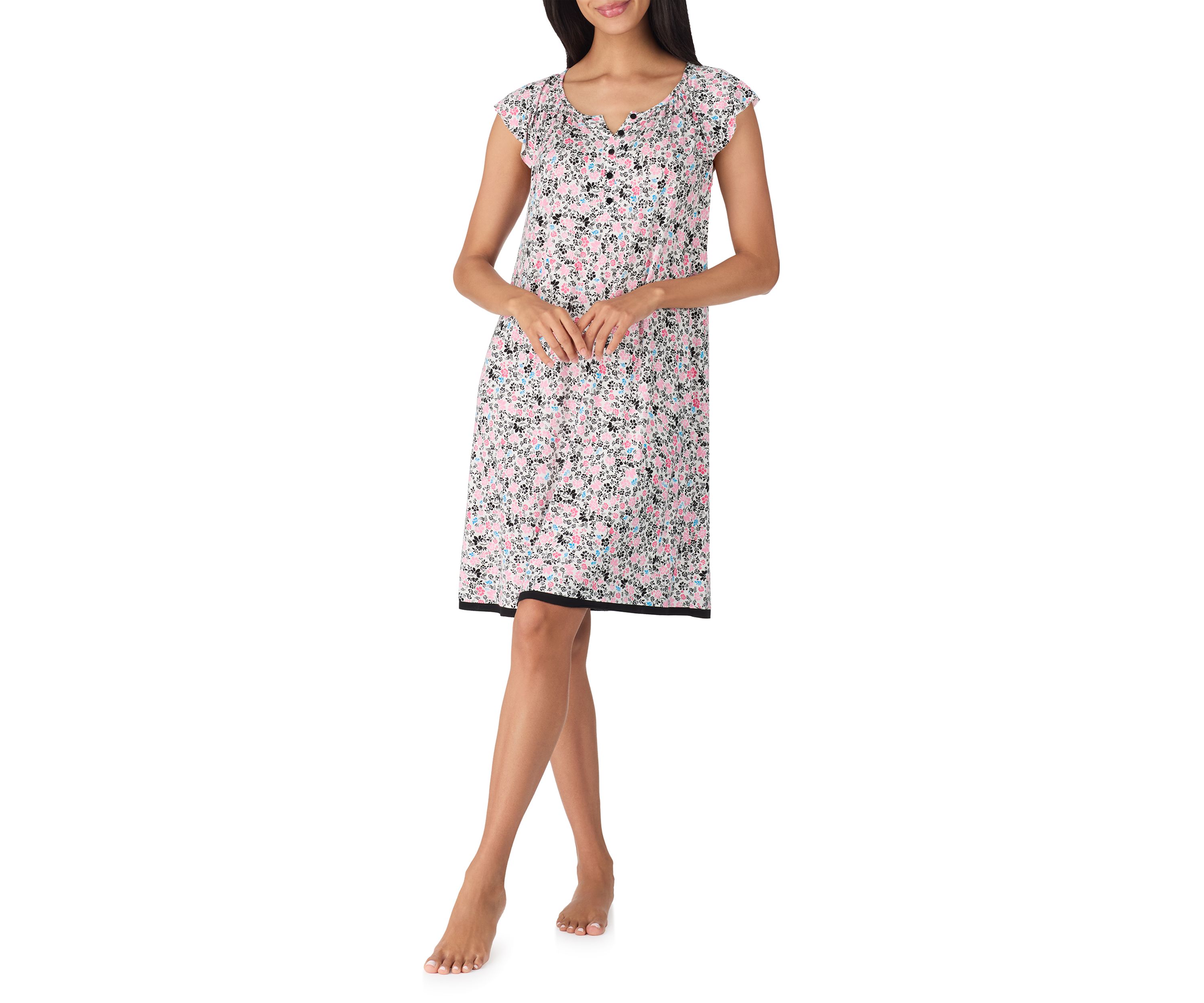 Short Sleeve Printed Chemise
