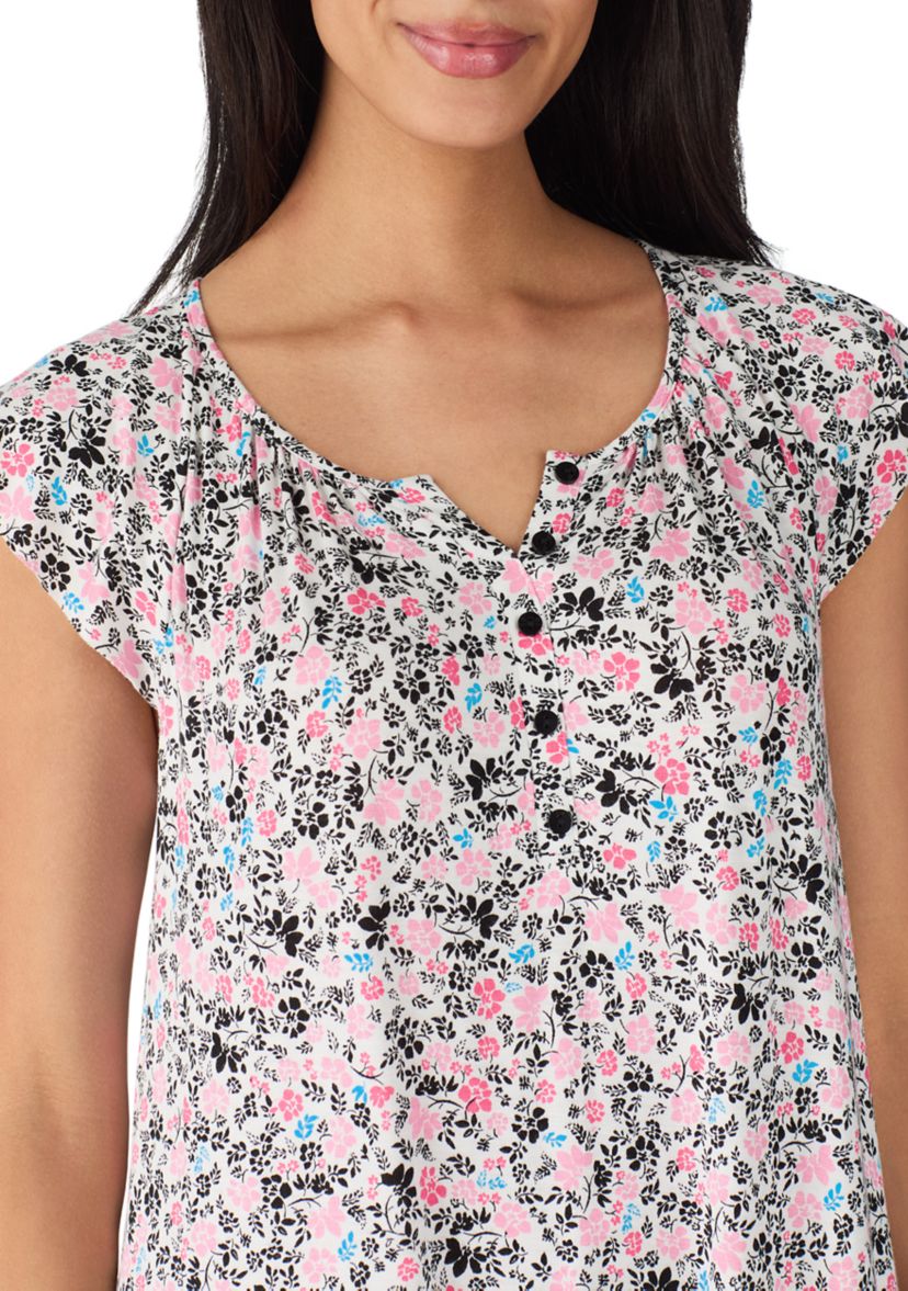 Short Sleeve Printed Chemise