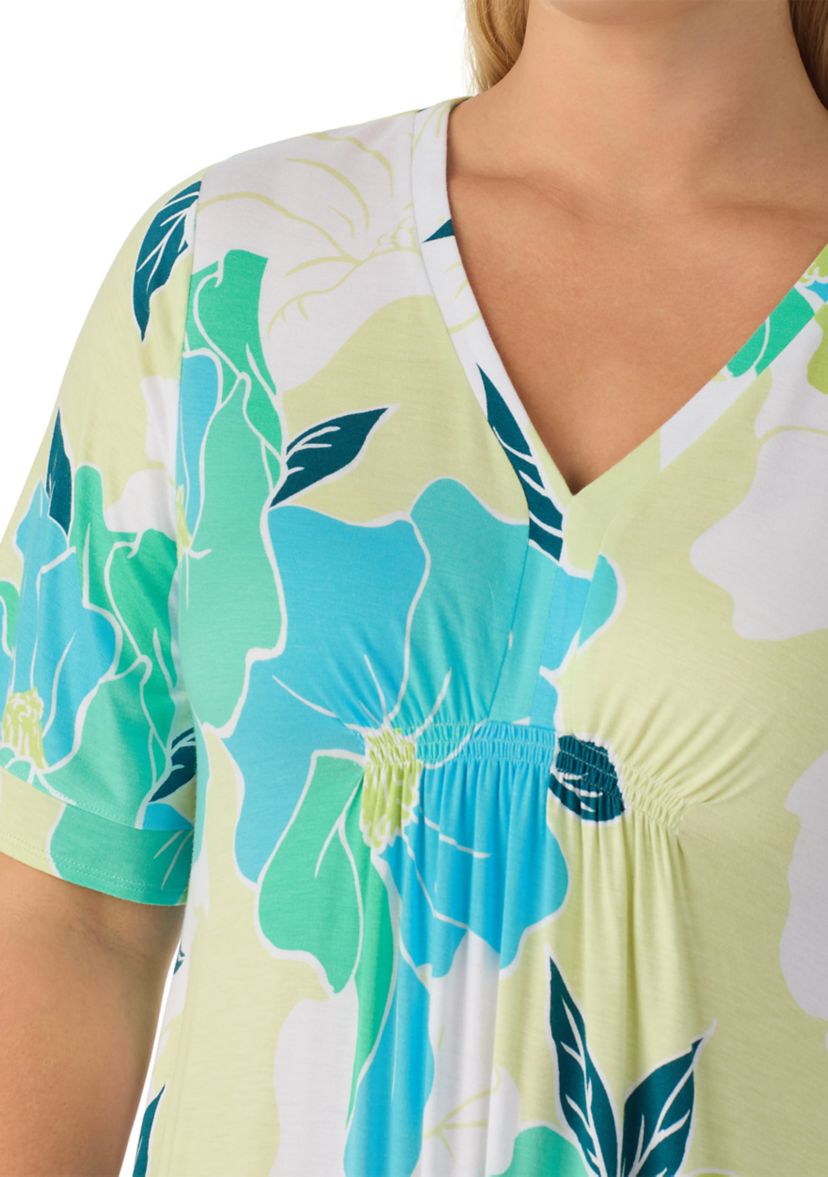 Ellen Tracy Plus Size Short Tunic Nightgown | Belk
