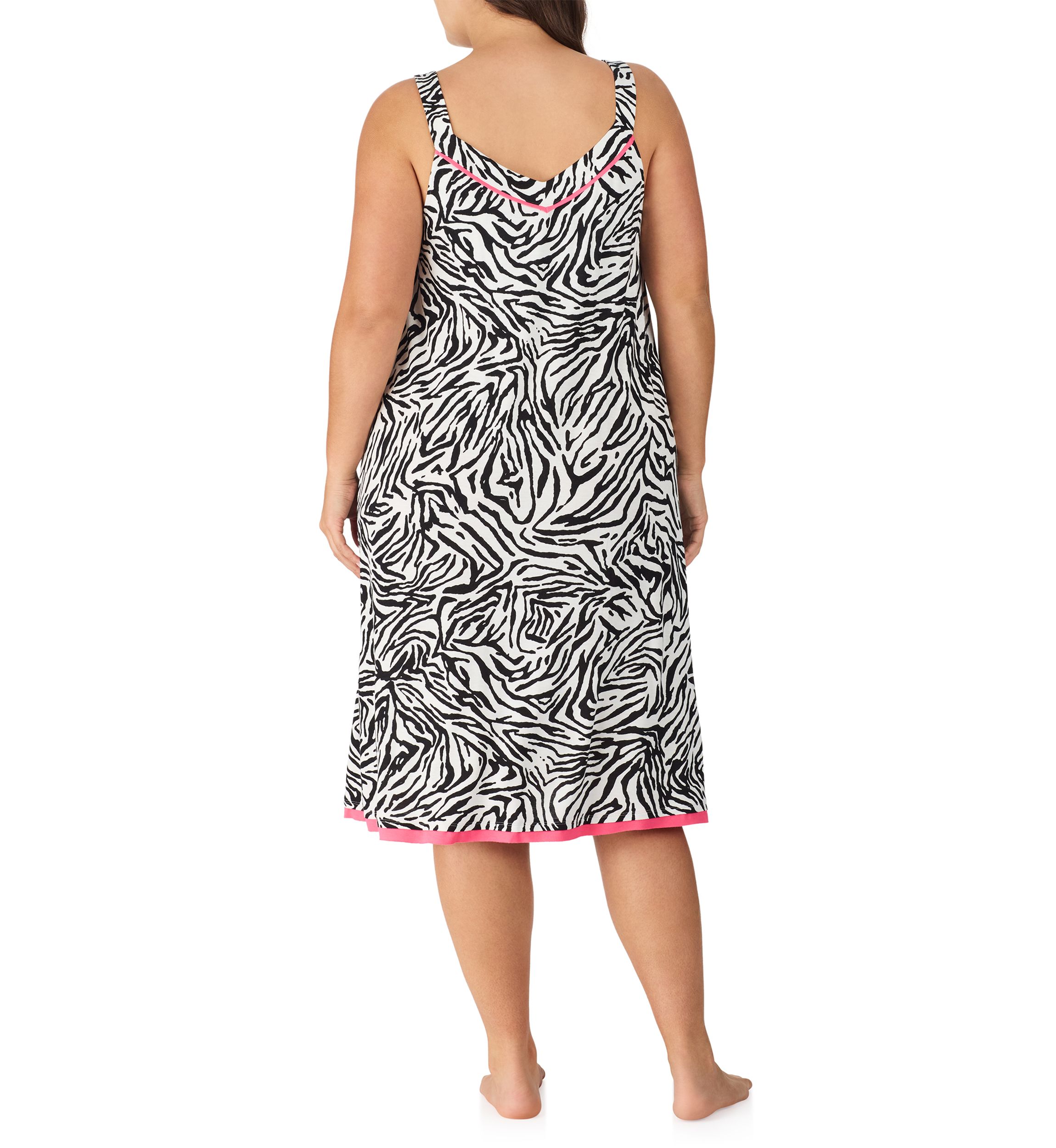 Plus Size Printed Midi Nightgown