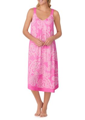 Ellen Tracy Women's Sleeveless Midi Nightgown