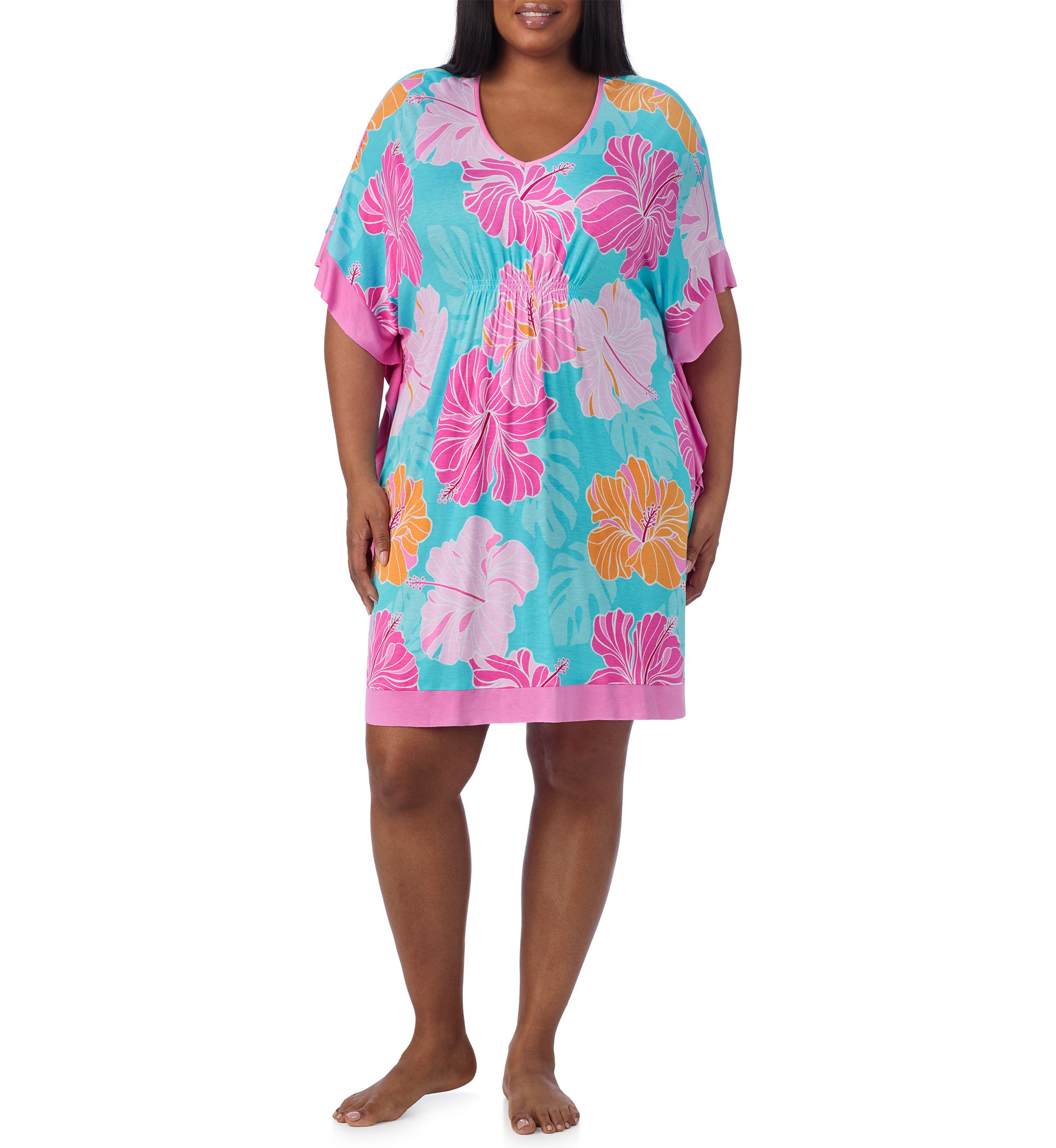 Plus Size Short Caftan Nightgown