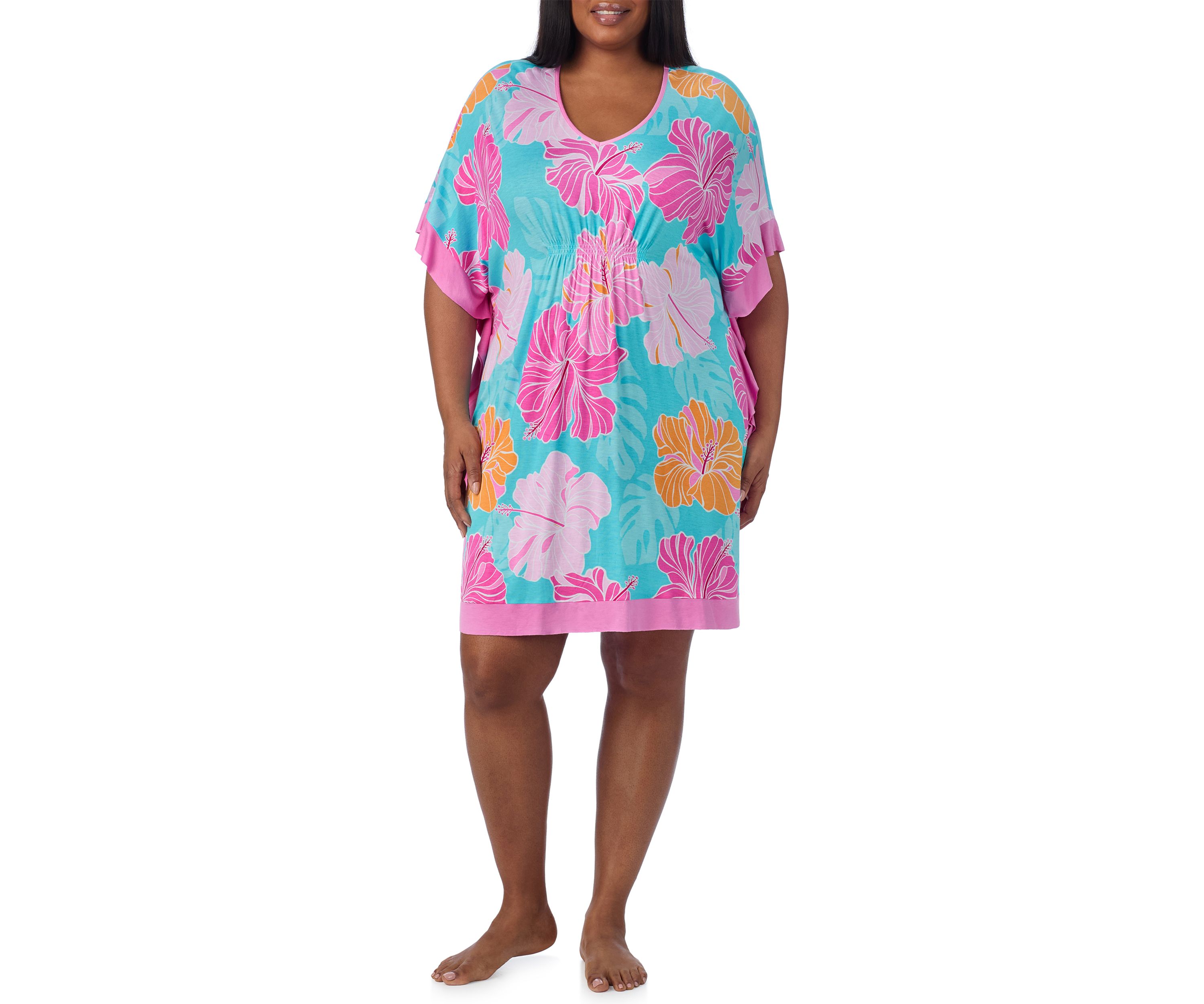 Plus Size Short Caftan Nightgown
