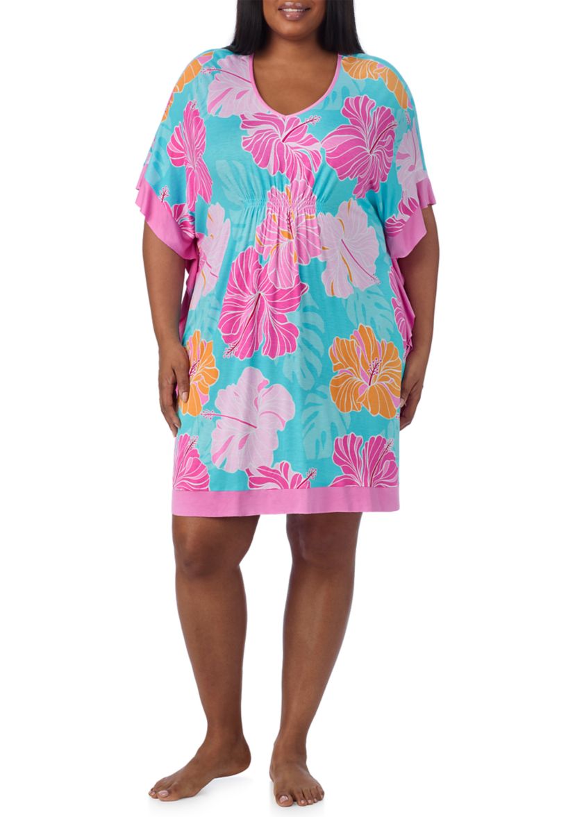Plus Size Short Caftan Nightgown