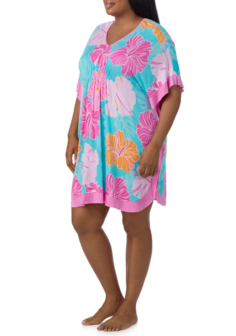 Plus Size Short Caftan Nightgown