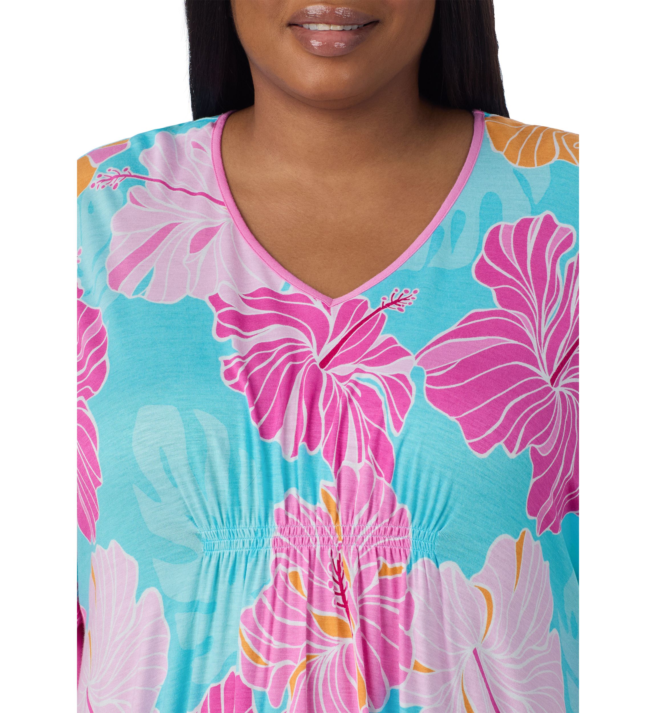 Plus Size Short Caftan Nightgown