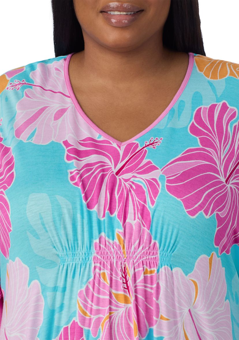 Plus Size Short Caftan Nightgown
