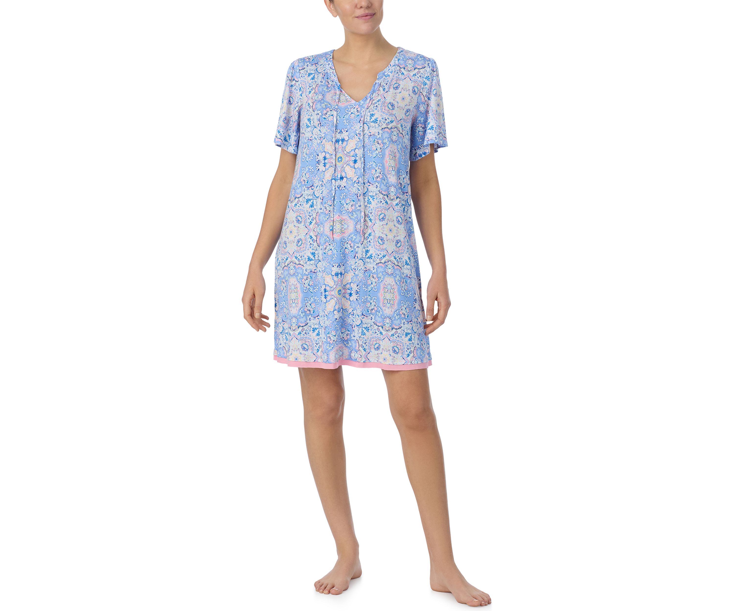 Short Sleeve Printed Tunic 