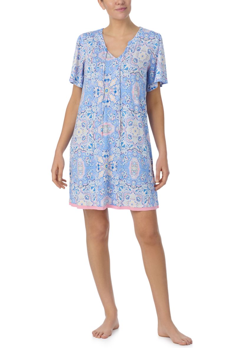 Short Sleeve Printed Tunic 