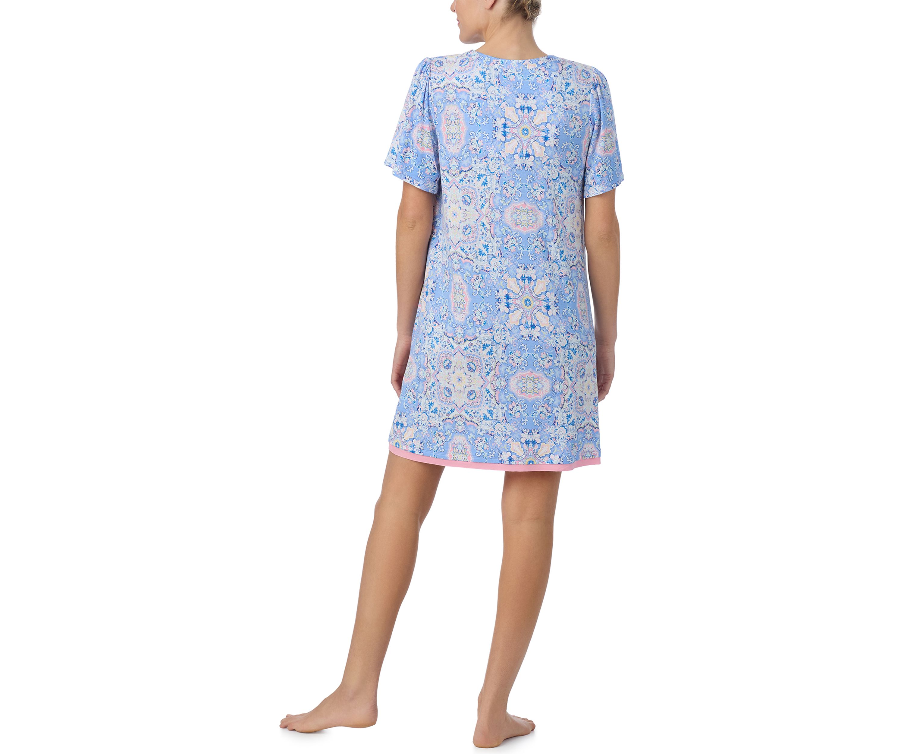 Short Sleeve Printed Tunic 