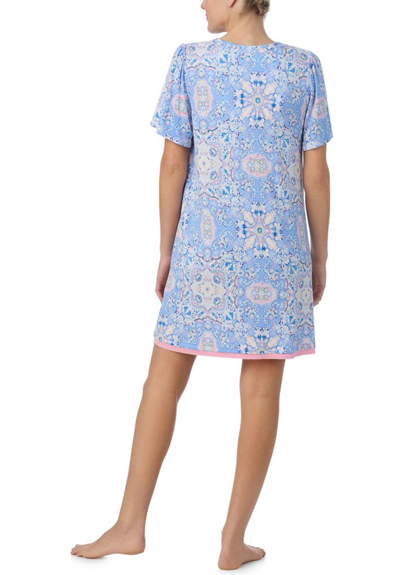 Short Sleeve Printed Tunic 