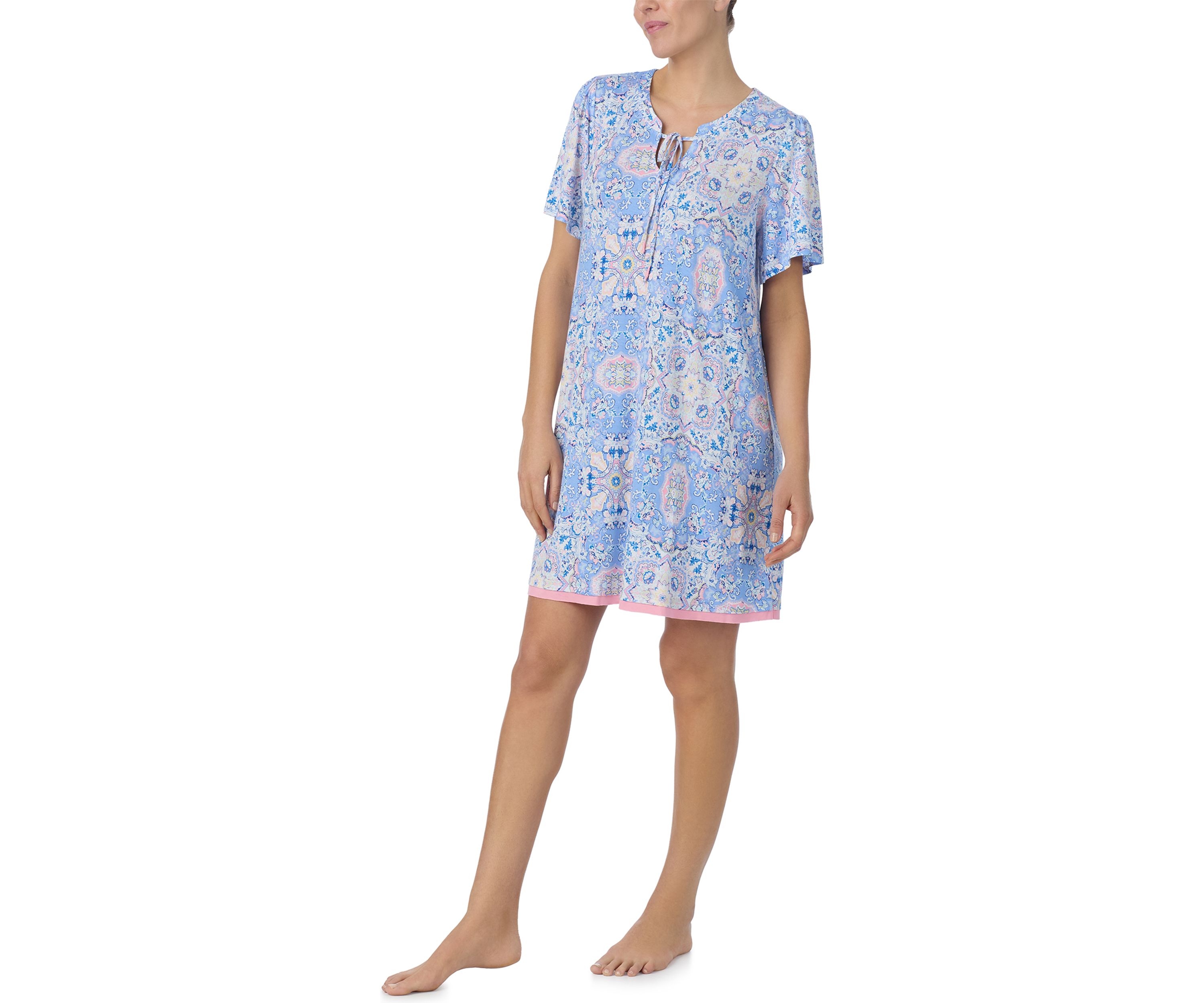 Short Sleeve Printed Tunic 