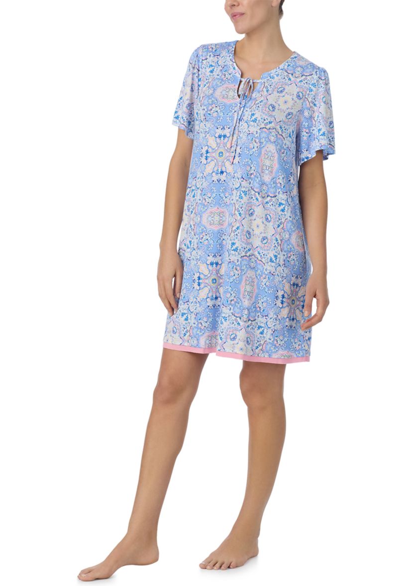 Short Sleeve Printed Tunic 