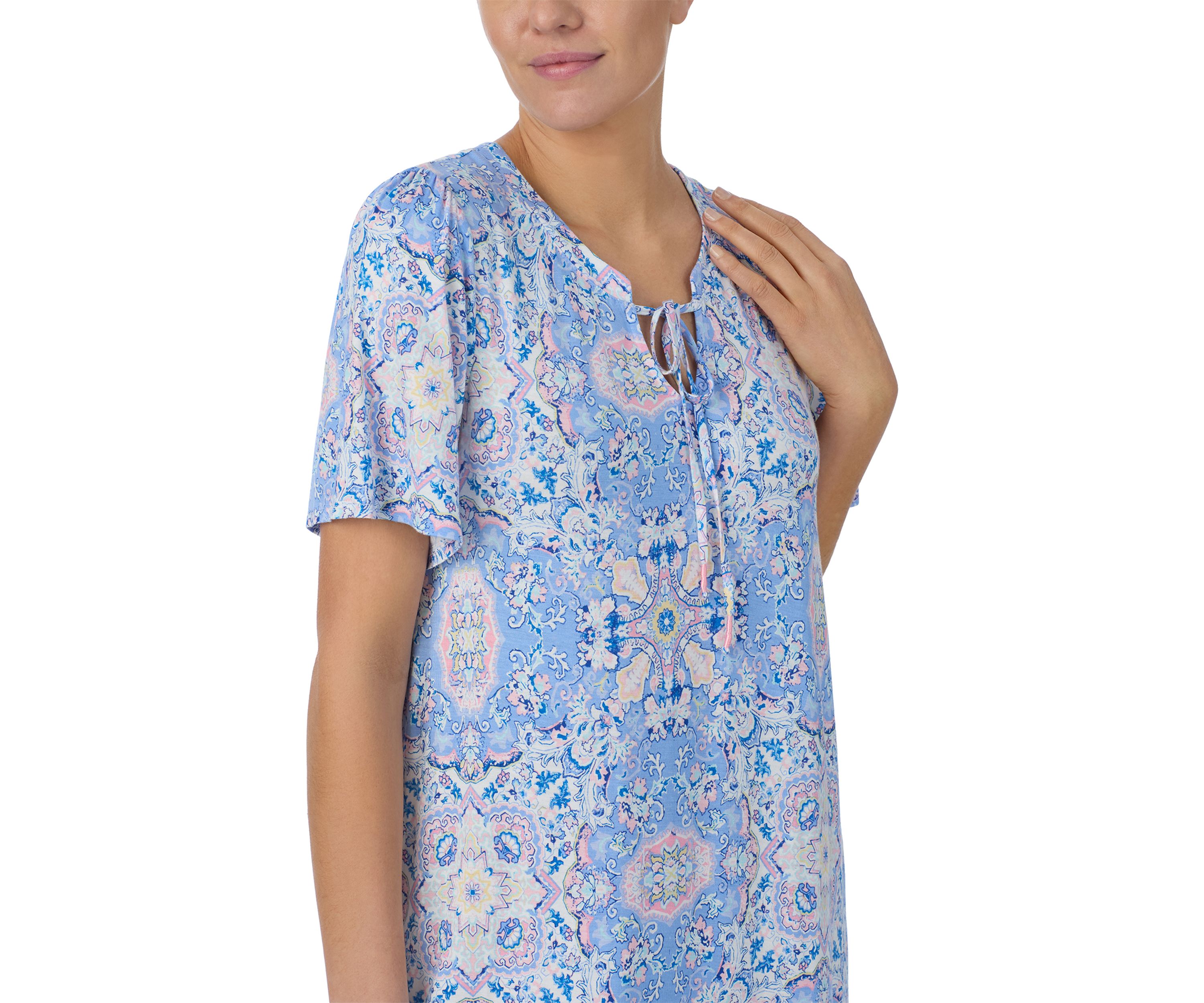 Short Sleeve Printed Tunic 