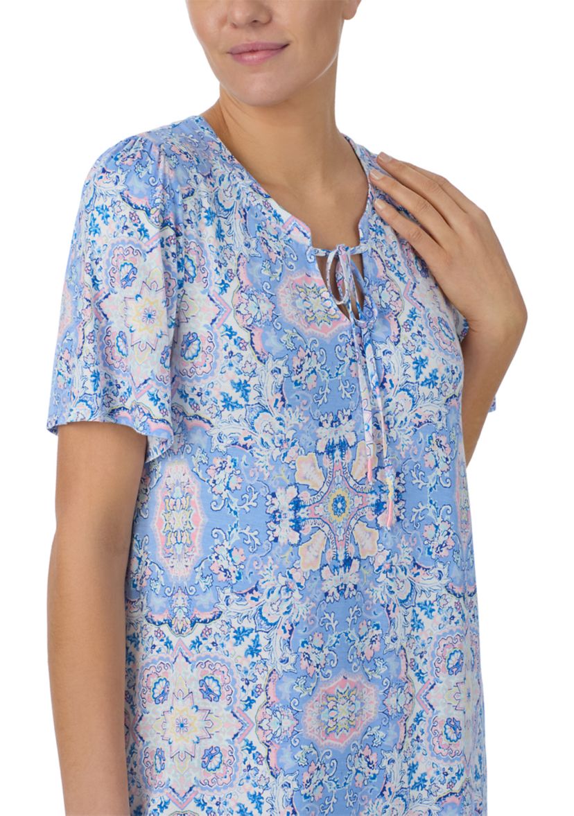 Short Sleeve Printed Tunic 