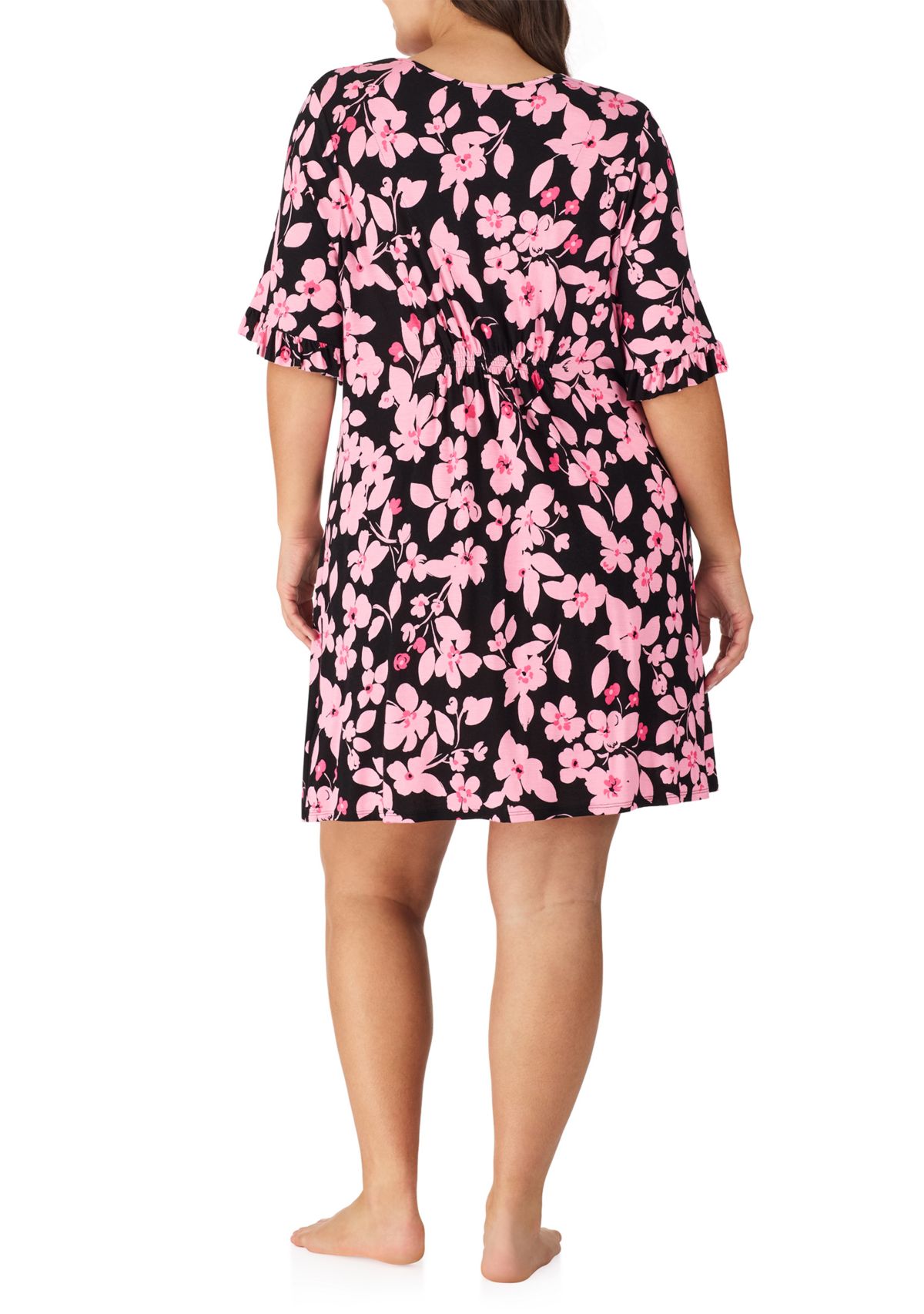 Plus Size Printed Sleep Shirt