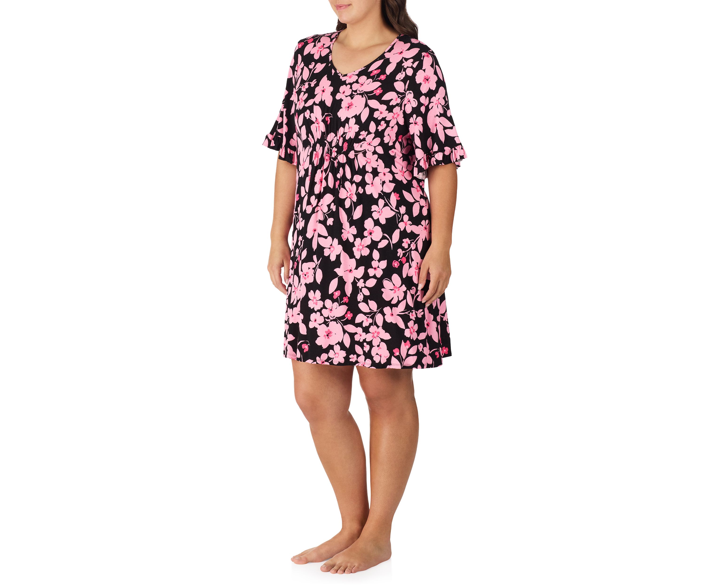 Plus Size Printed Sleep Shirt