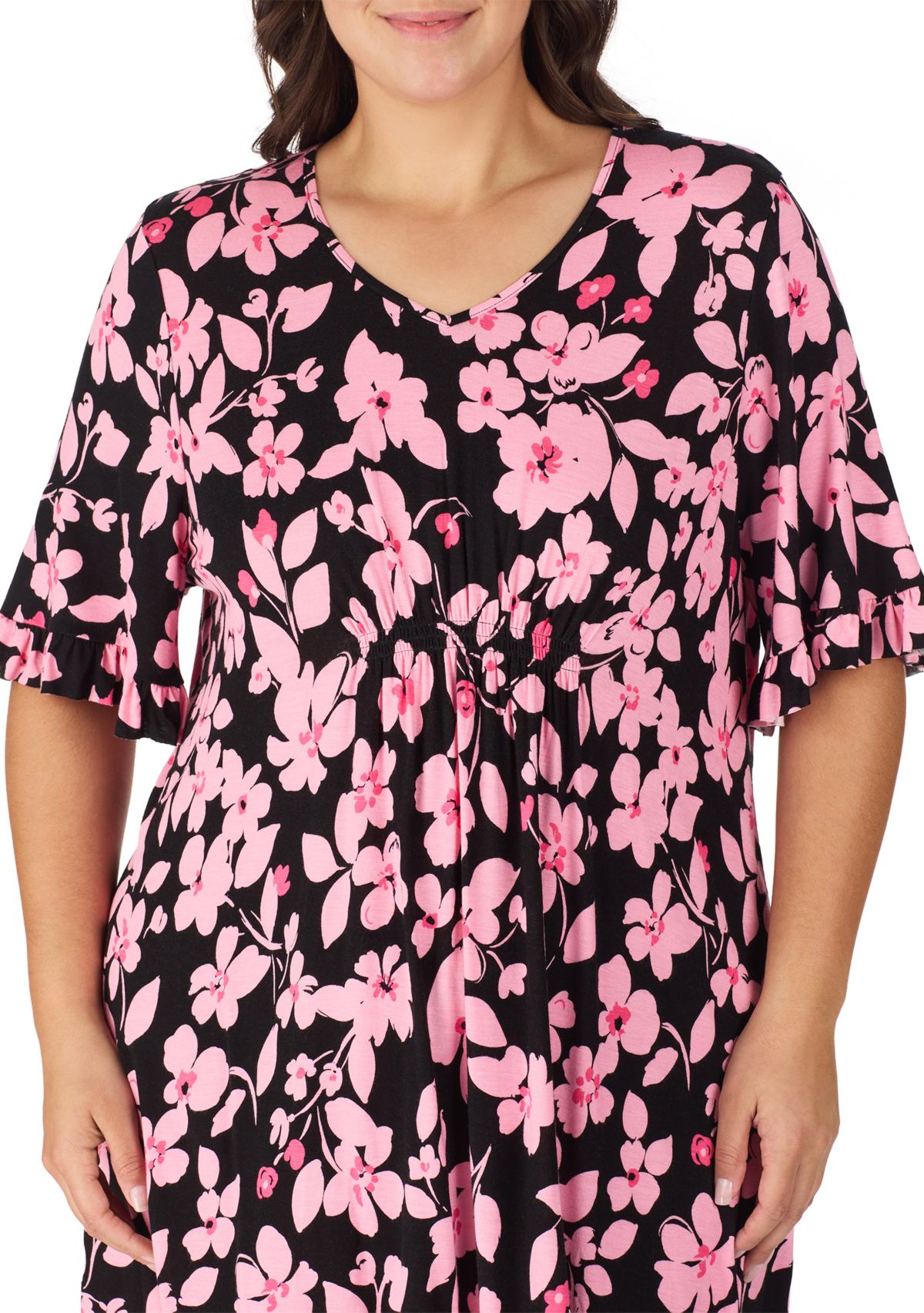 Plus Size Printed Sleep Shirt