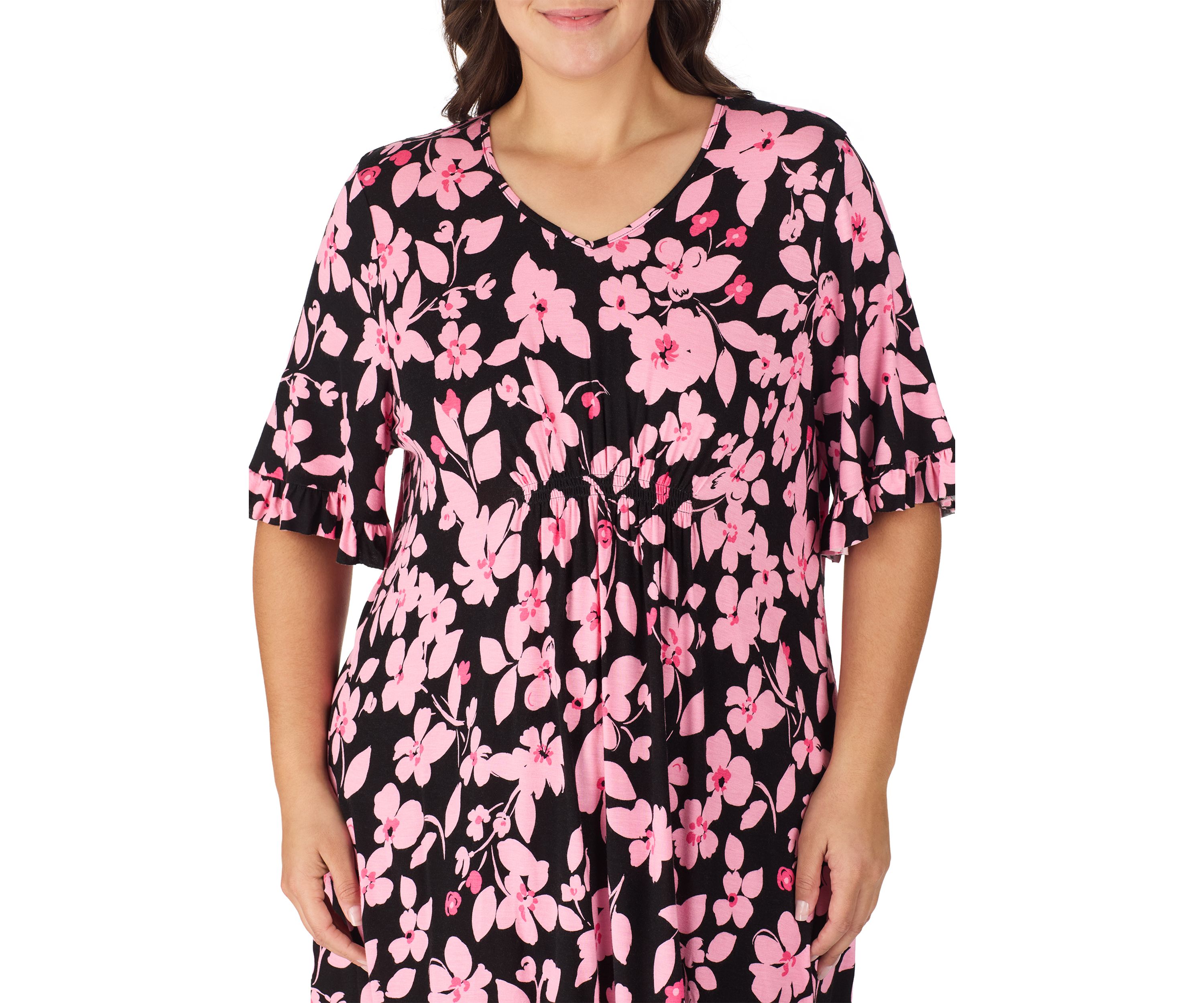 Plus Size Printed Sleep Shirt