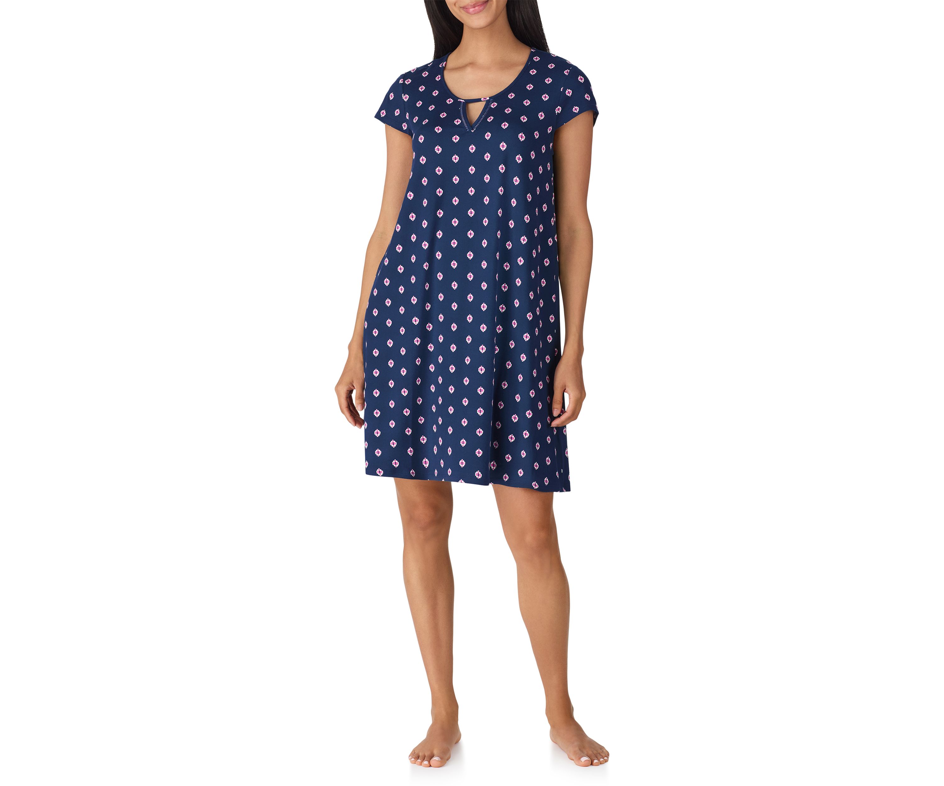 Short Sleeve Printed Chemise
