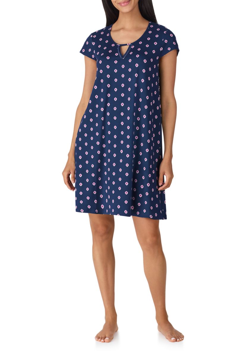 Short Sleeve Printed Chemise